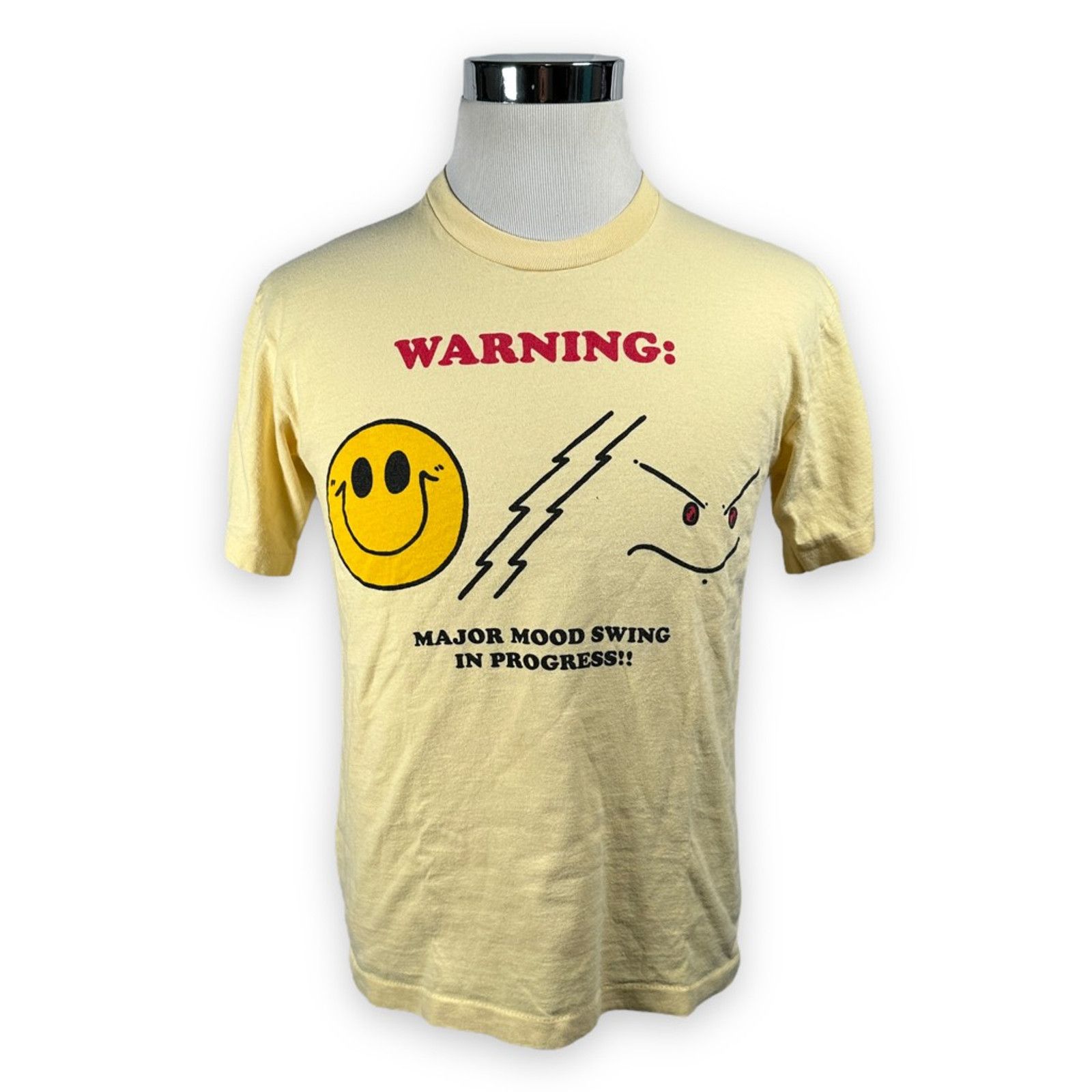 The Unbranded Brand Vintage DFE T-Shirt Yellow Major Mood Swing Progress USA M Size US M / EU 48-50 / 2 - 1 Thumbnail
