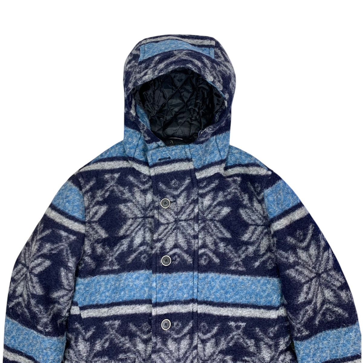 Beams Plus × Japanese Brand VINTAGE BEAM LIGHT NATIVE WOOL HOODIE COAT Size US L / EU 52-54 / 3 - 3 Thumbnail