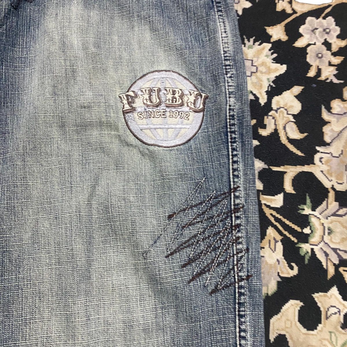 Fubu Vintage FUBU VARSITY Denim Baggy Pants Size US 34 / EU 50 - 9 Thumbnail