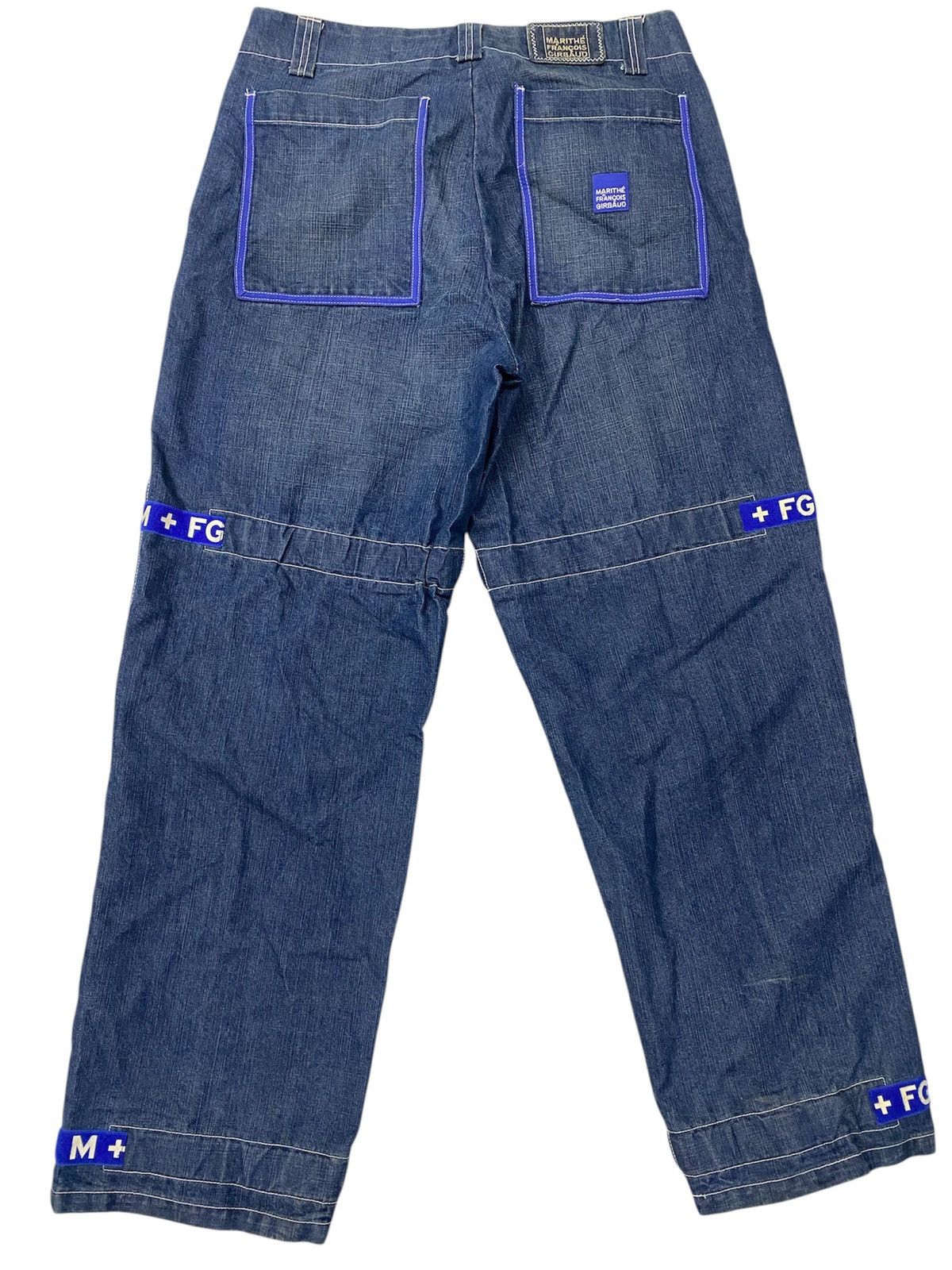 Marithe + Francois Girbaud Vtg Marithe Francois Girbaud shuttle strap baggy pants Size US 38 / EU 54 - 2 Thumbnail