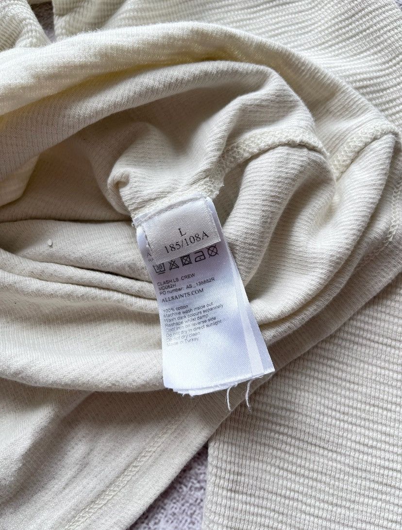 Allsaints Vintage Allsaints White Longsleeve T-shirt Y2K L Size US L / EU 52-54 / 3 - 5 Thumbnail