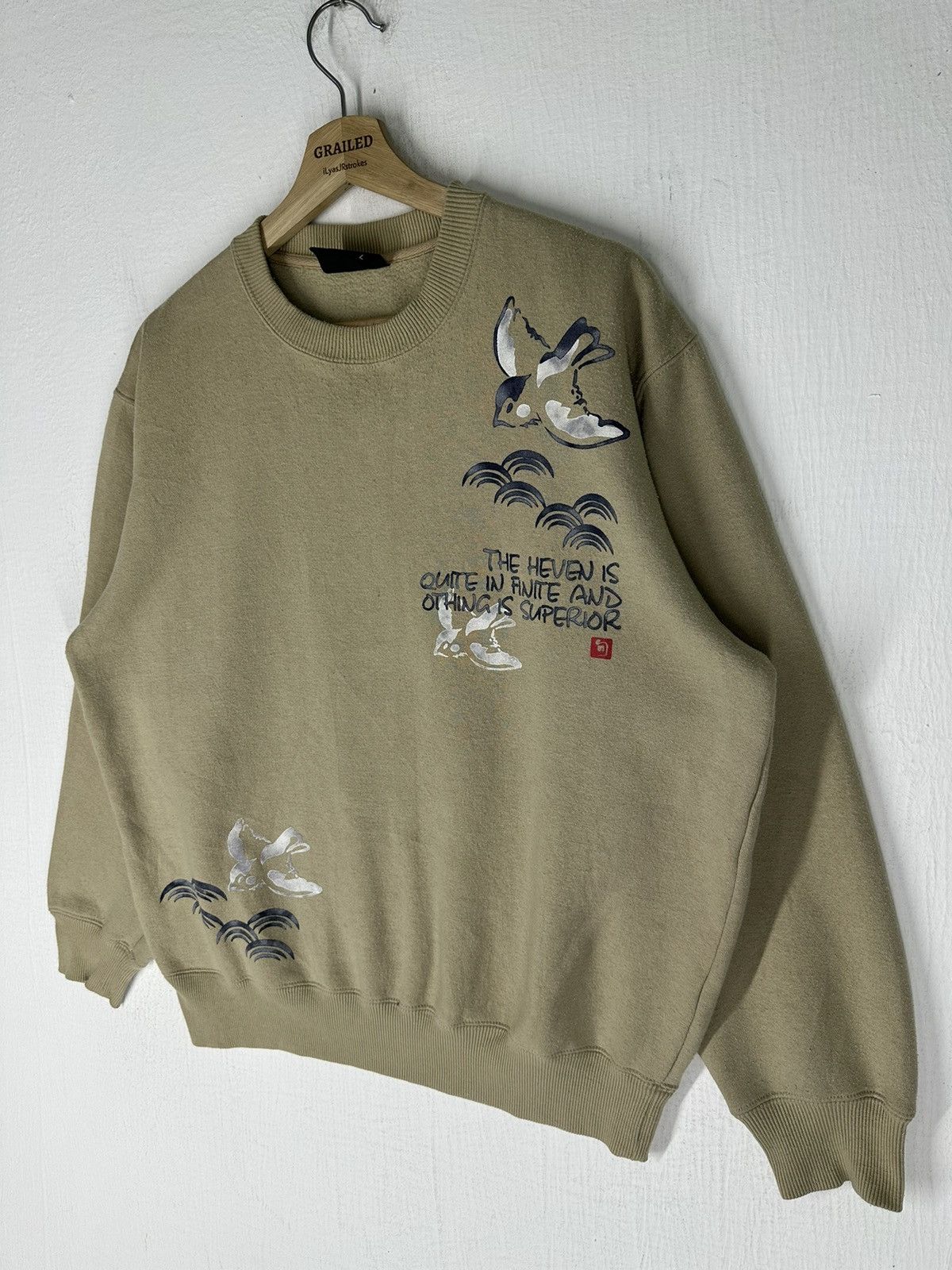 Japanese Brand Vintage Modern Label Sweatshirt Size US L / EU 52-54 / 3 - 3 Thumbnail