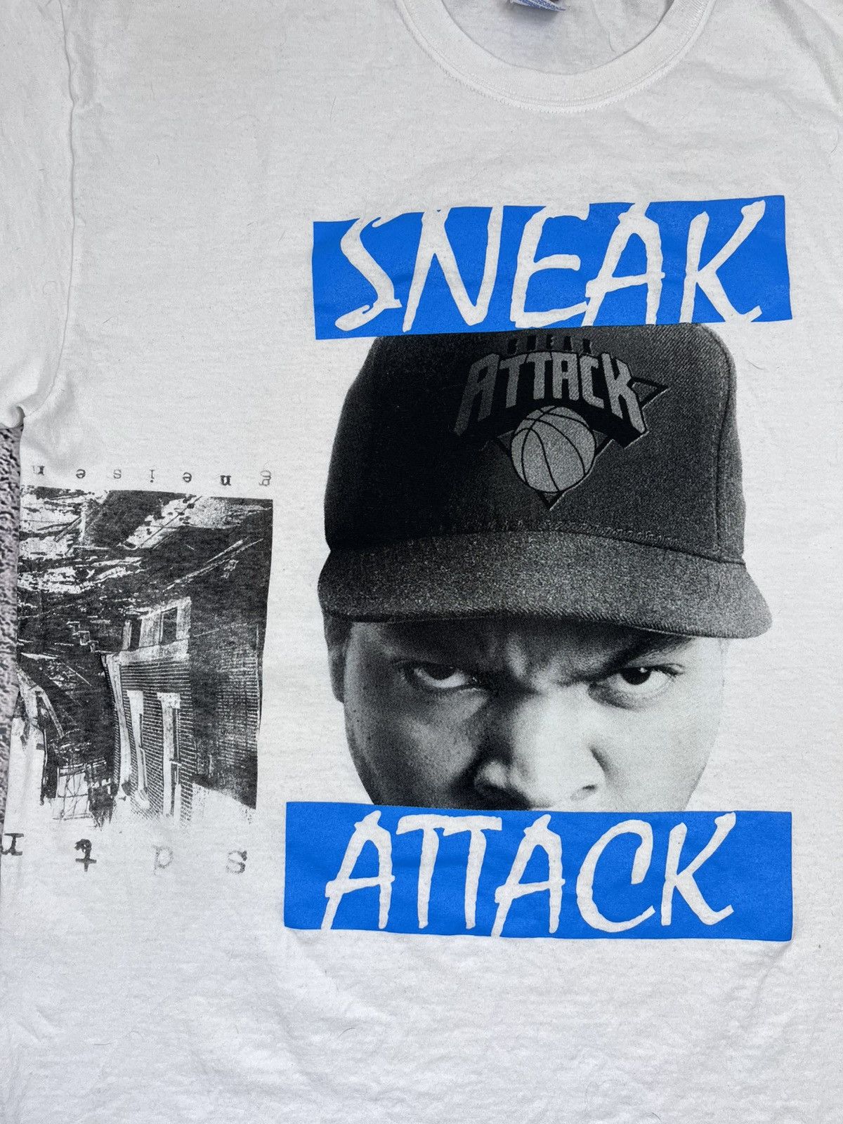 Vintage VINTAGE ICE CUBE SNEAK ATTACK RAP TEE STREETWEAR WHITE XL Size US XL / EU 56 / 4 - 4 Thumbnail