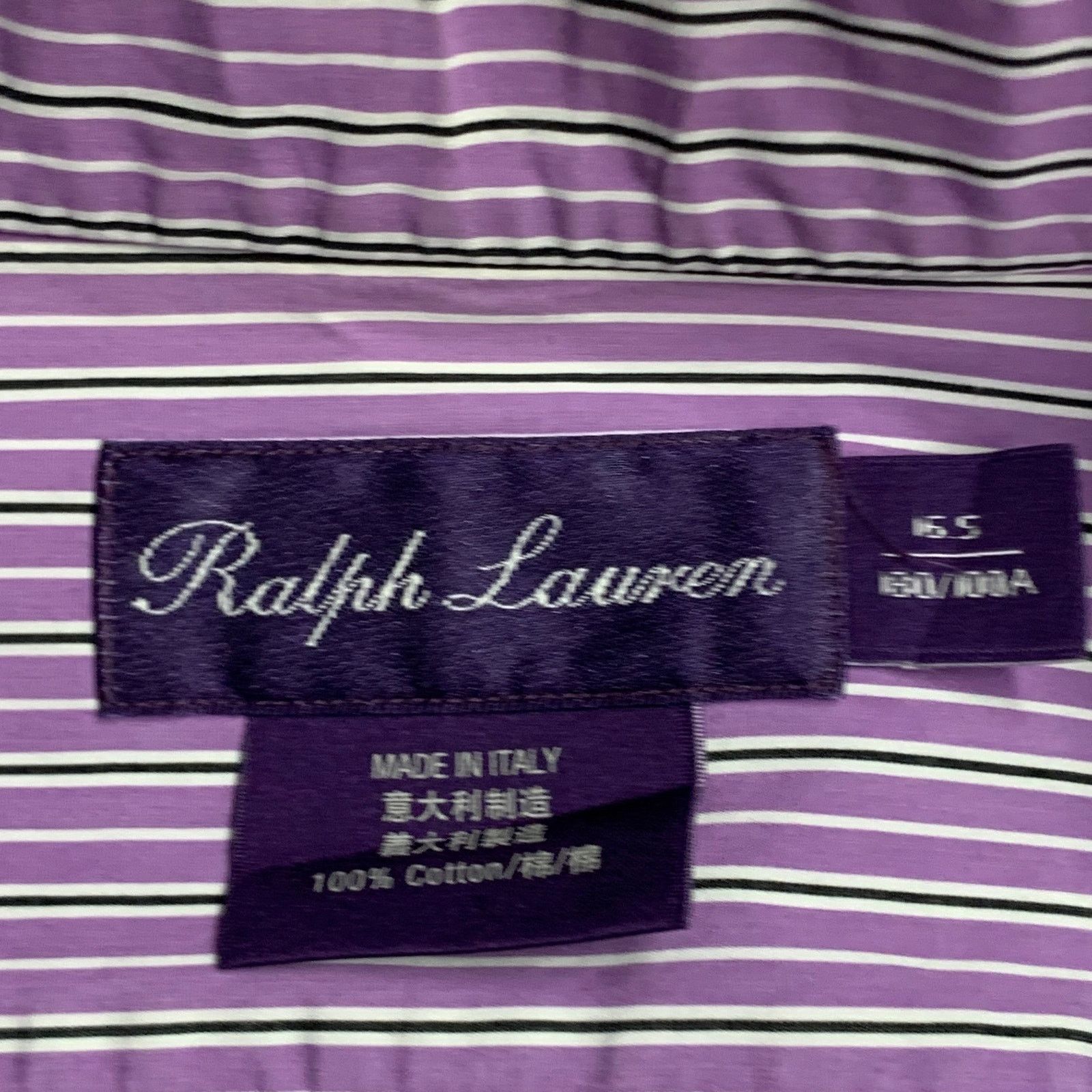 Ralph Lauren RALPH LAUREN Size L Purple Stripe Cotton Long Sleeve Shirt Size US L / EU 52-54 / 3 - 6 Thumbnail