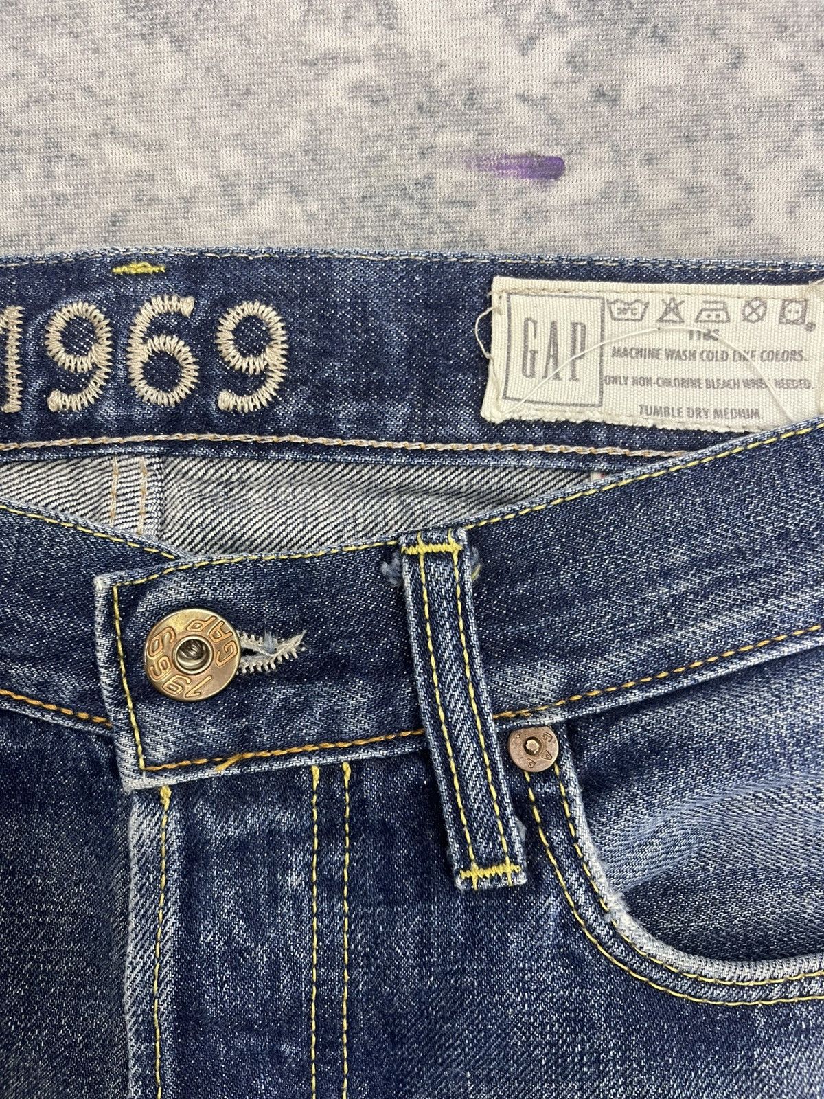 Gap Rare Gap 1969 Fly Button Selvedge Denim Size US 32 / EU 48 - 8 Thumbnail
