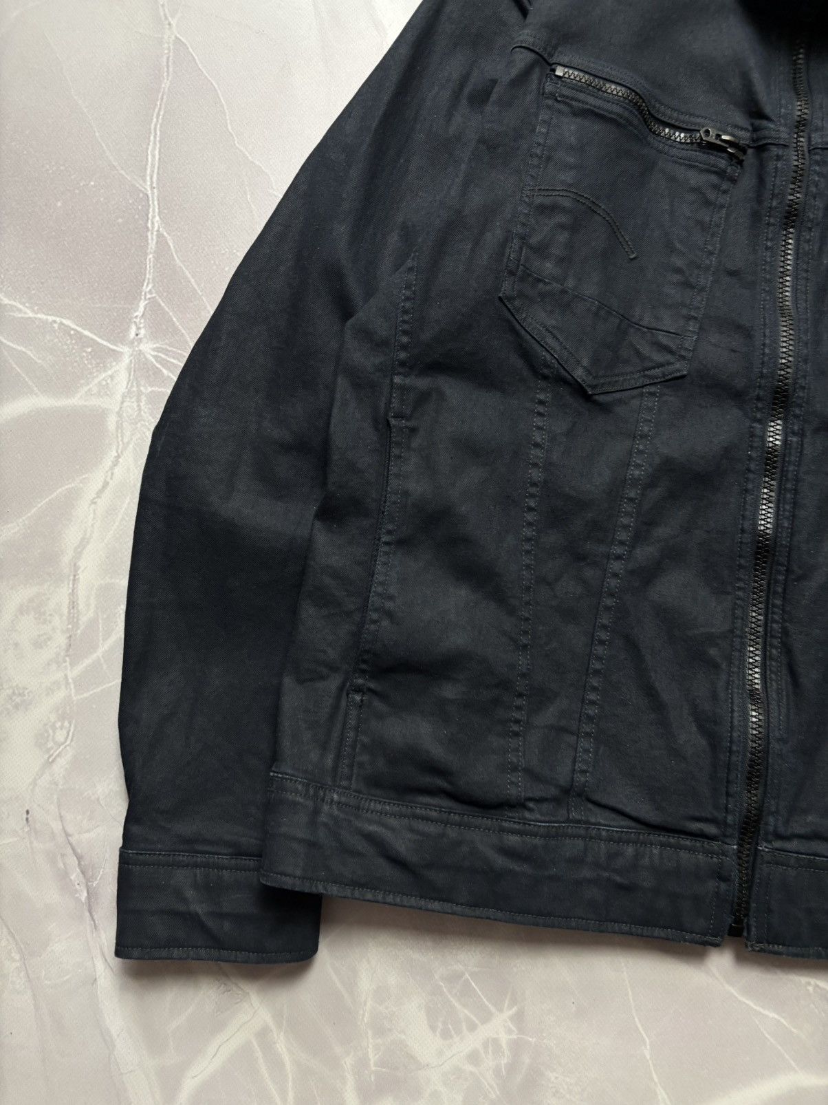 G-Star G-Star RAW Arc Zip Deconstructed 3D Slim Denim Jacket Mens L Size US L / EU 52-54 / 3 - 5 Thumbnail