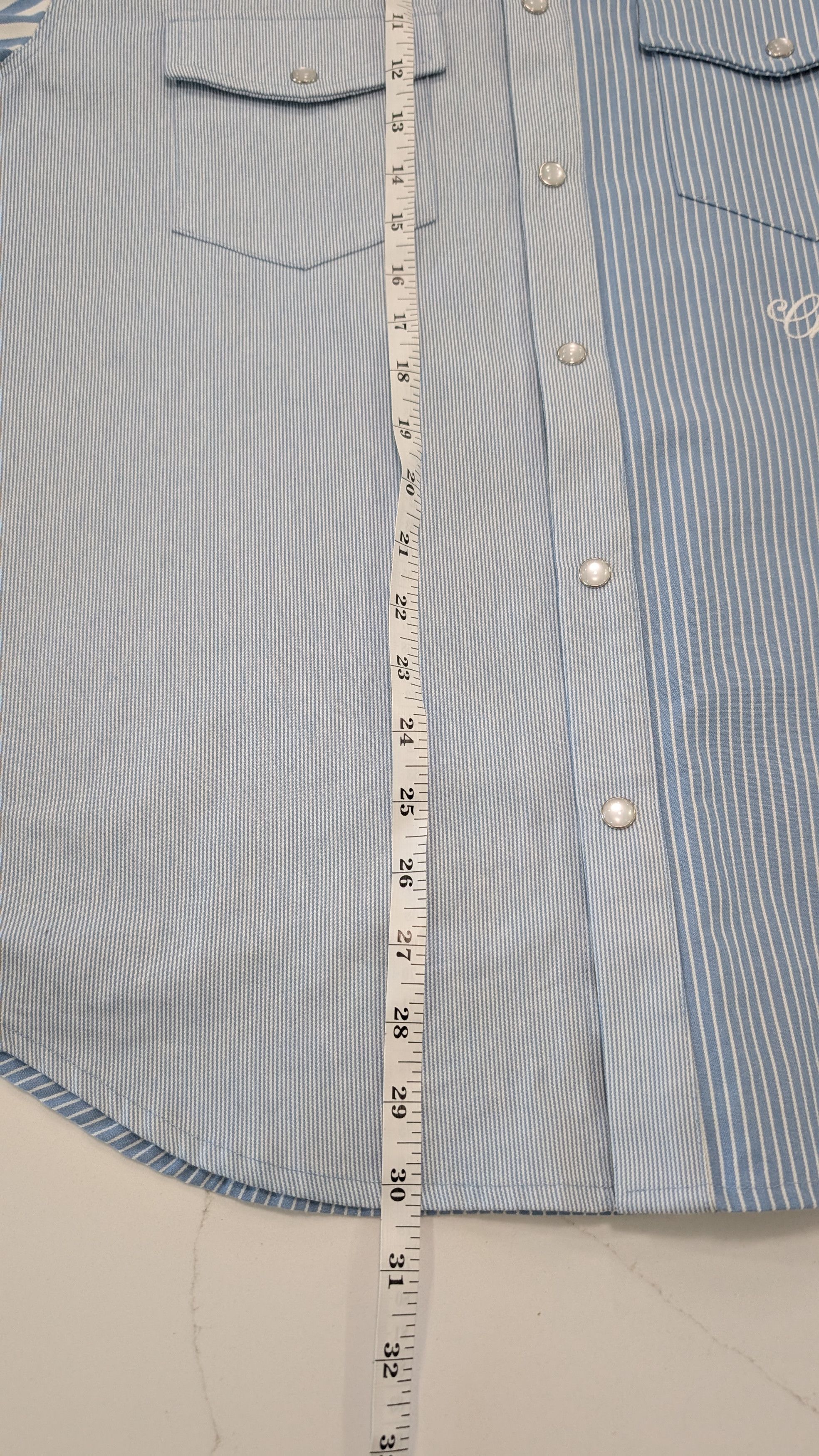Cherry LA Cherry LA Mismatch Striped Western Pearlsnap Shirt Size US S / EU 44-46 / 1 - 11 Thumbnail