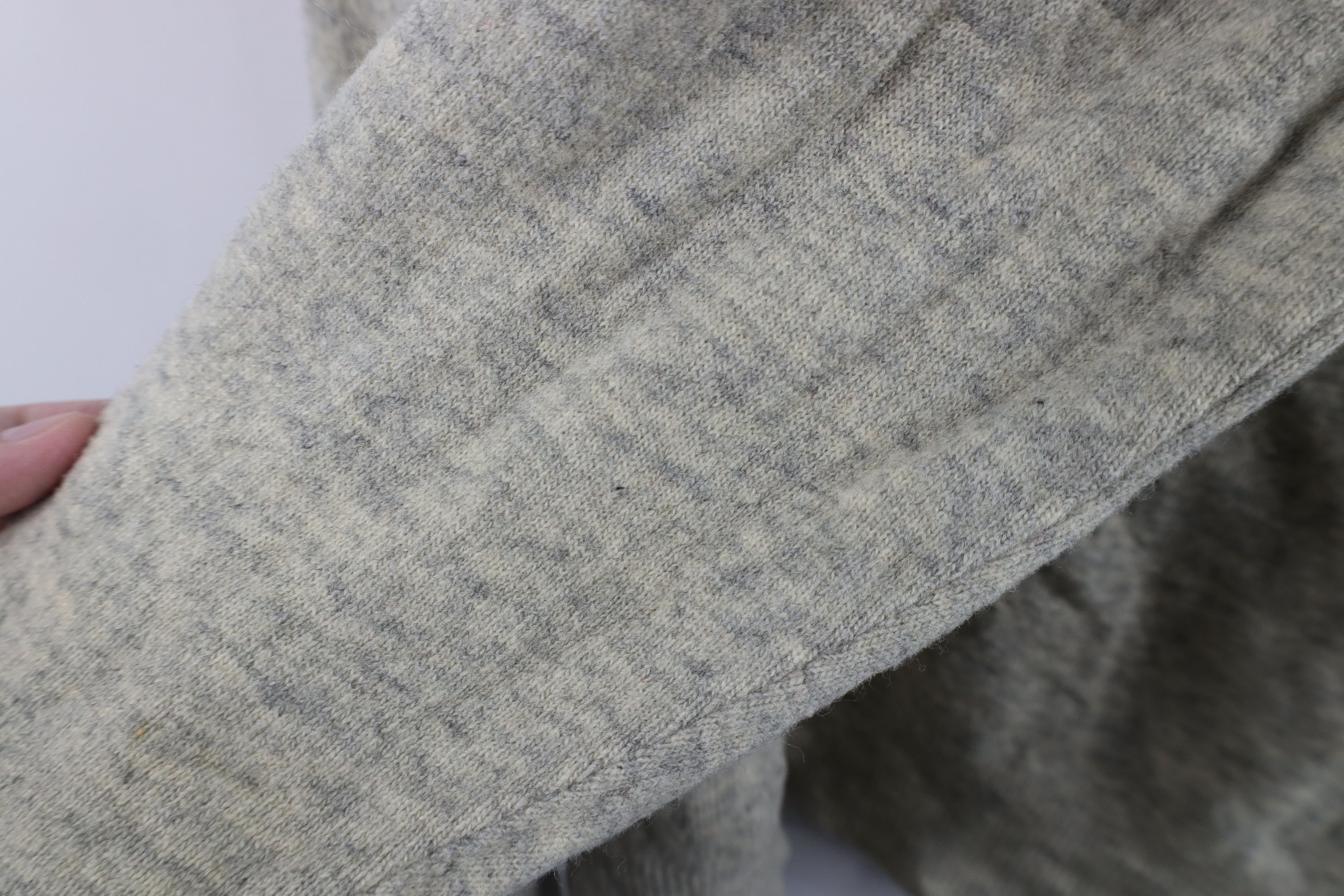 Vintage Vintage 50s Rockabilly Lambswool Collared Sweater Gray USA Size US XXL / EU 58 / 5 - 11 Thumbnail