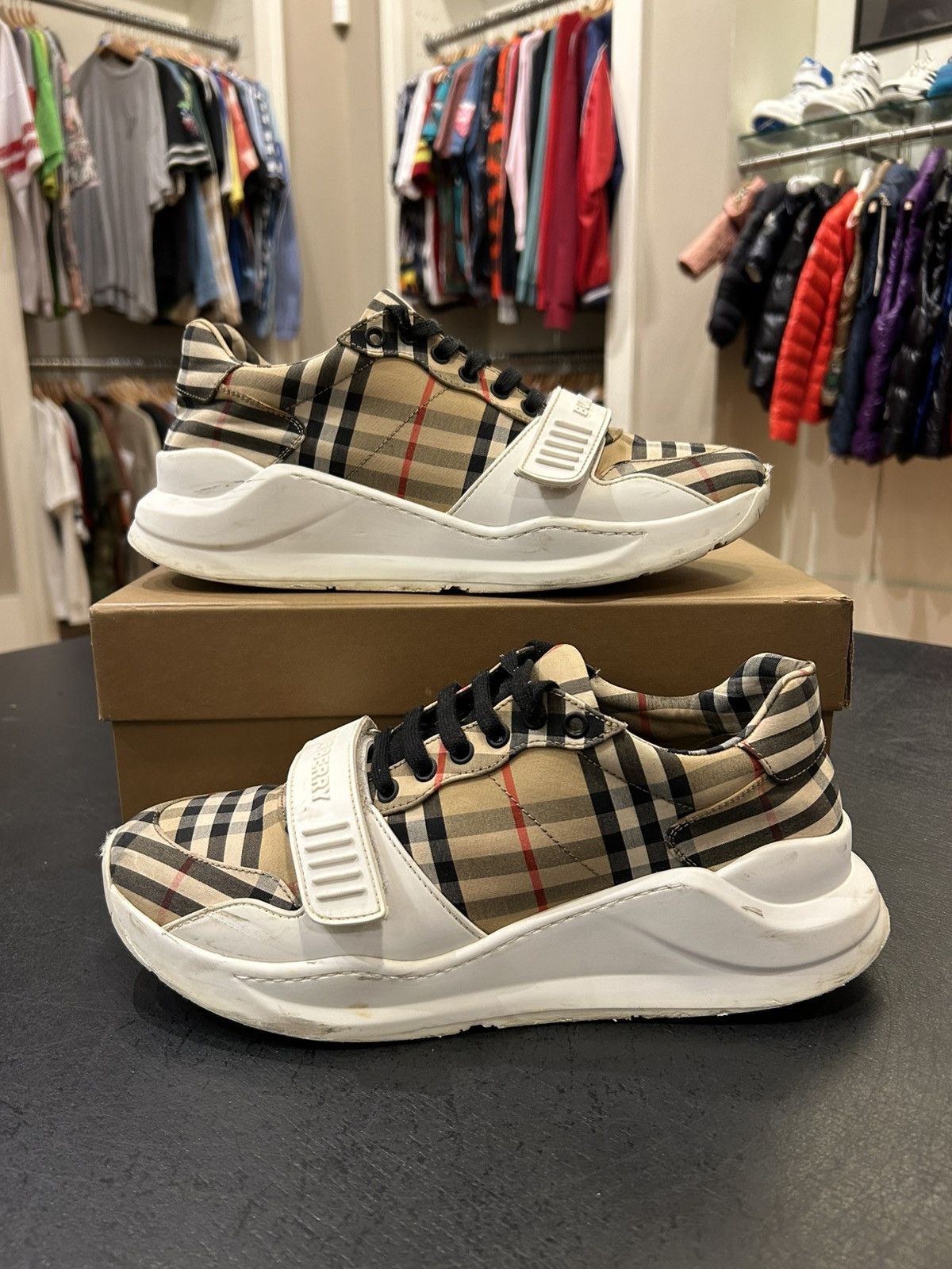 Burberry Burberry Regis Strap Sneakers Size US 10.5 / EU 43-44 - 1 Thumbnail