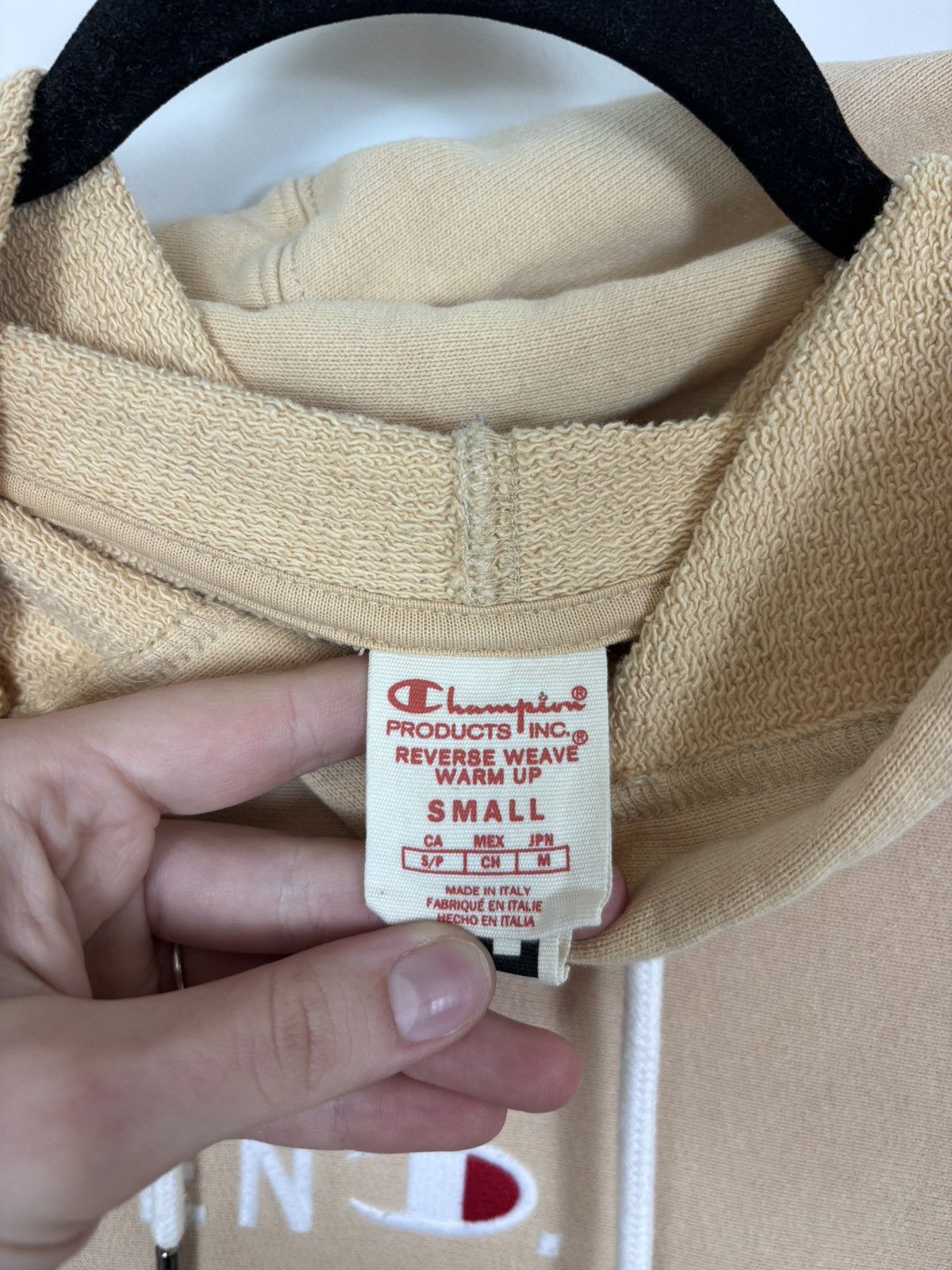Champion Champion x END Reverse Weave Warm Up Ivory Peach Hoodie Size US S / EU 44-46 / 1 - 13 Thumbnail