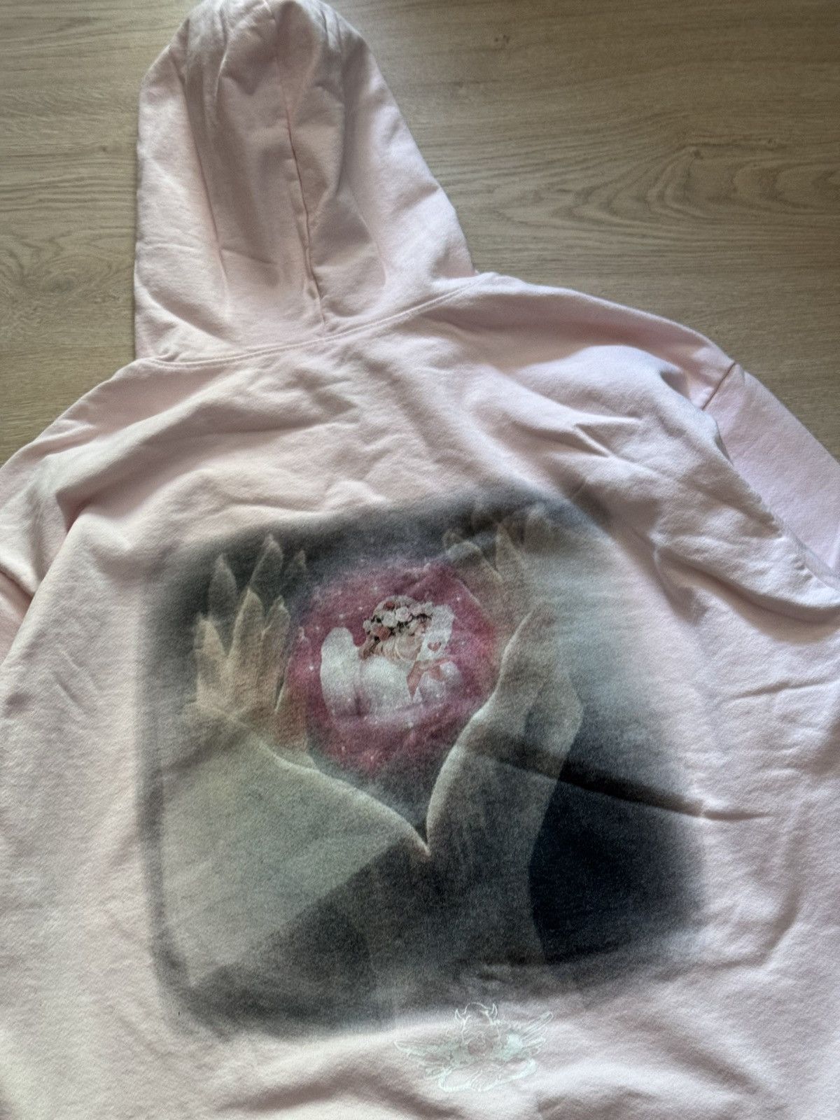 Boys Lie Boys Lie “Eat Your Heart Out” Pink Baggy Hoodie Size US XL / EU 56 / 4 - 5 Thumbnail