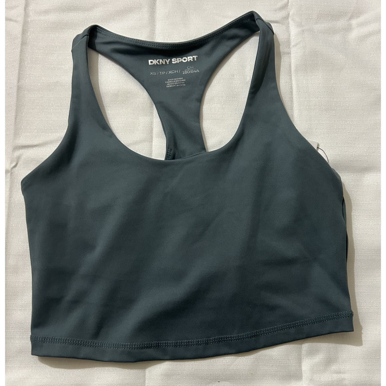 DKNY NWT-DKNY Women's Sport Racerback Bra-Slate Blue Size XS Size ONE SIZE - 2 Thumbnail