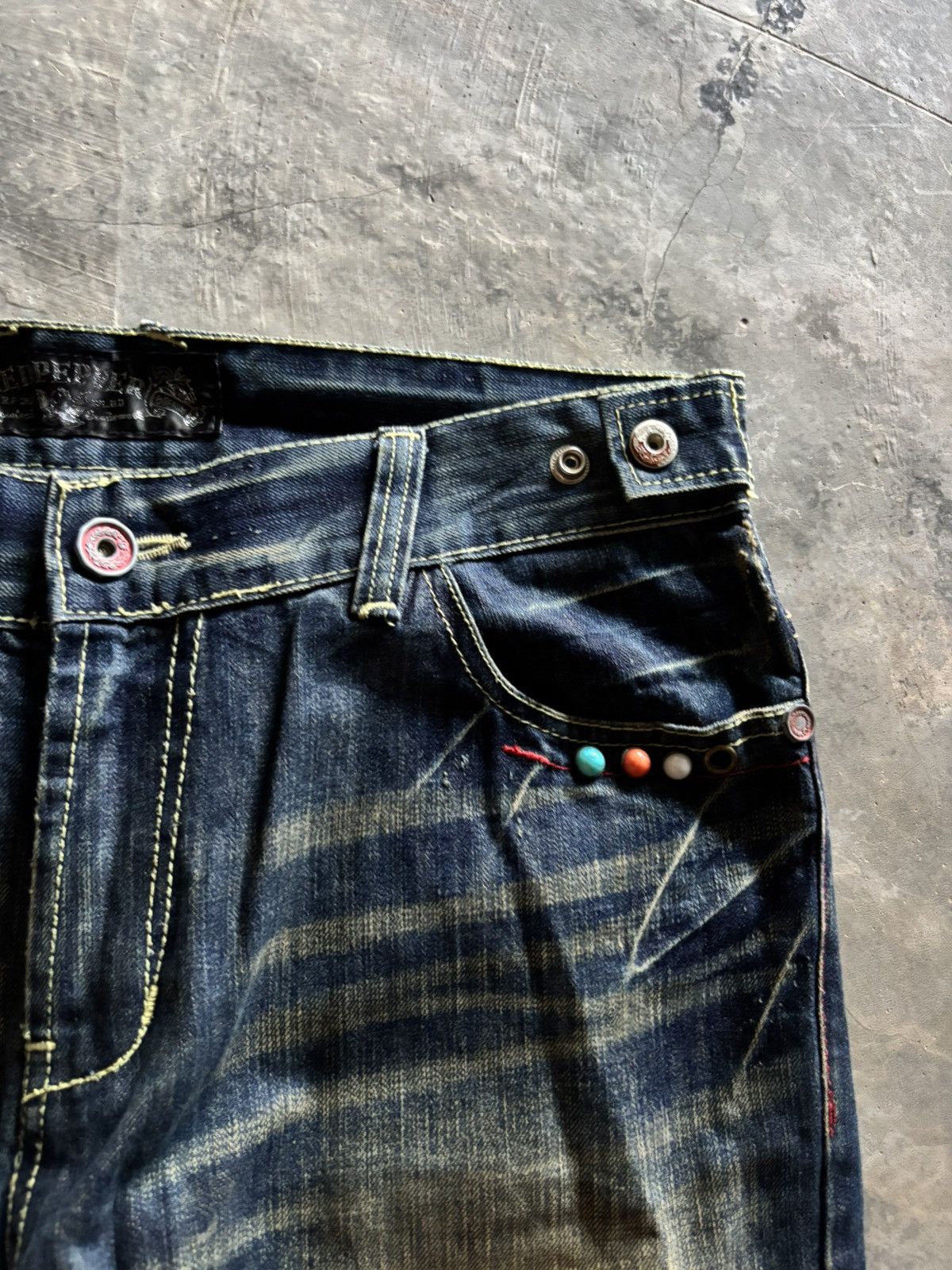 If Six Was Nine FLARE RED PEPPER WING POCKET RUSTY MUDMAX JAPANESE DENIM Size US 36 / EU 52 - 10 Thumbnail