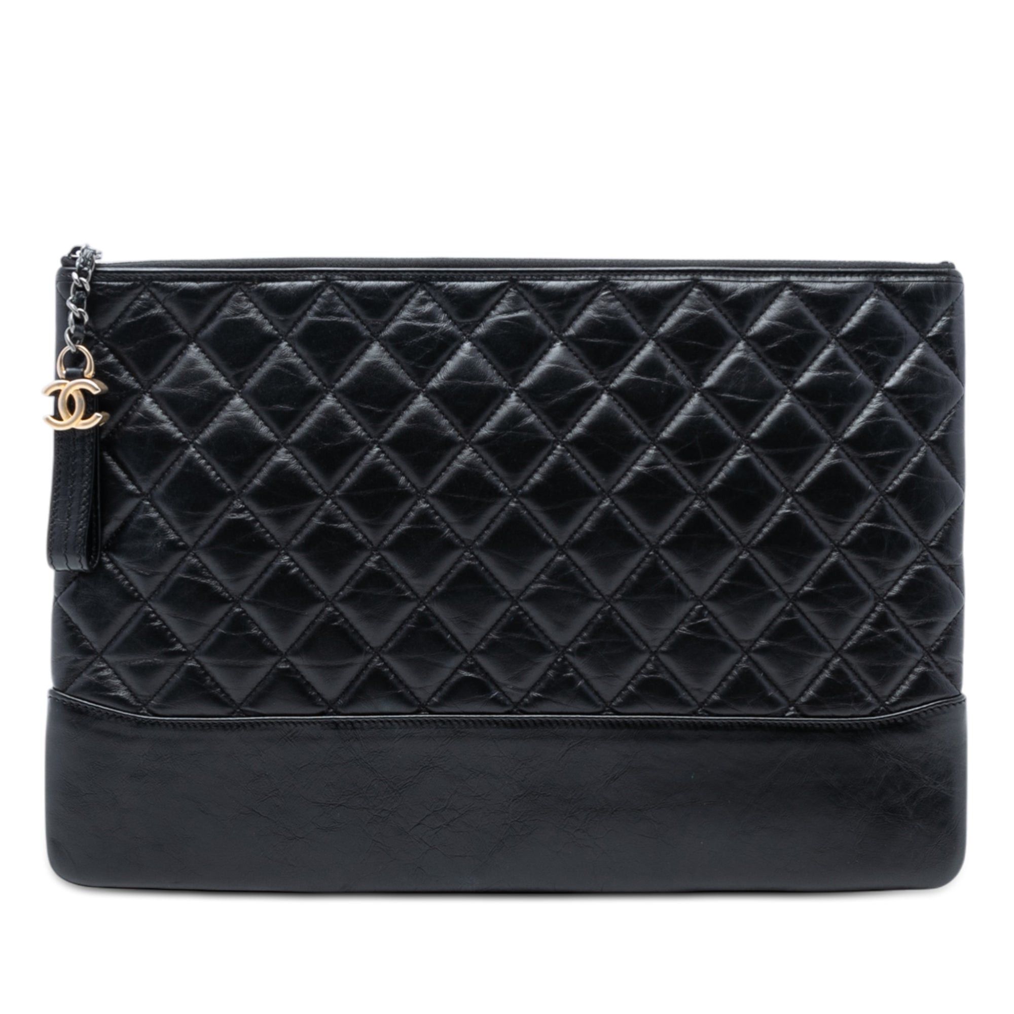 Chanel Large Aged Calfskin Gabrielle O Case Clutch Size ONE SIZE - 1 Thumbnail