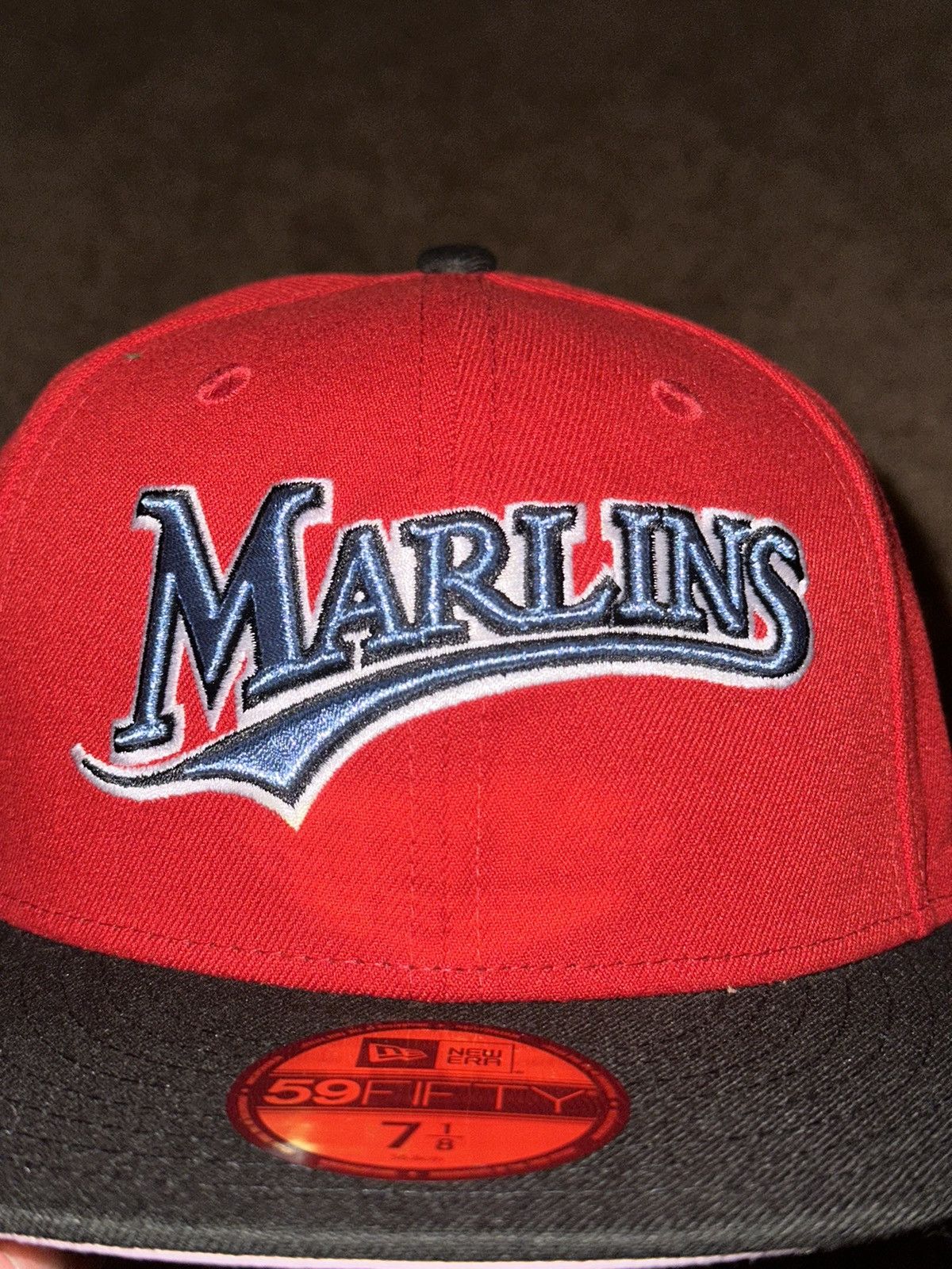 Hat Club × MyFitteds × New Era HAT CLUB Miami Marlins 1997 WS Side Patch Size 7 1/8 Size ONE SIZE - 2 Thumbnail