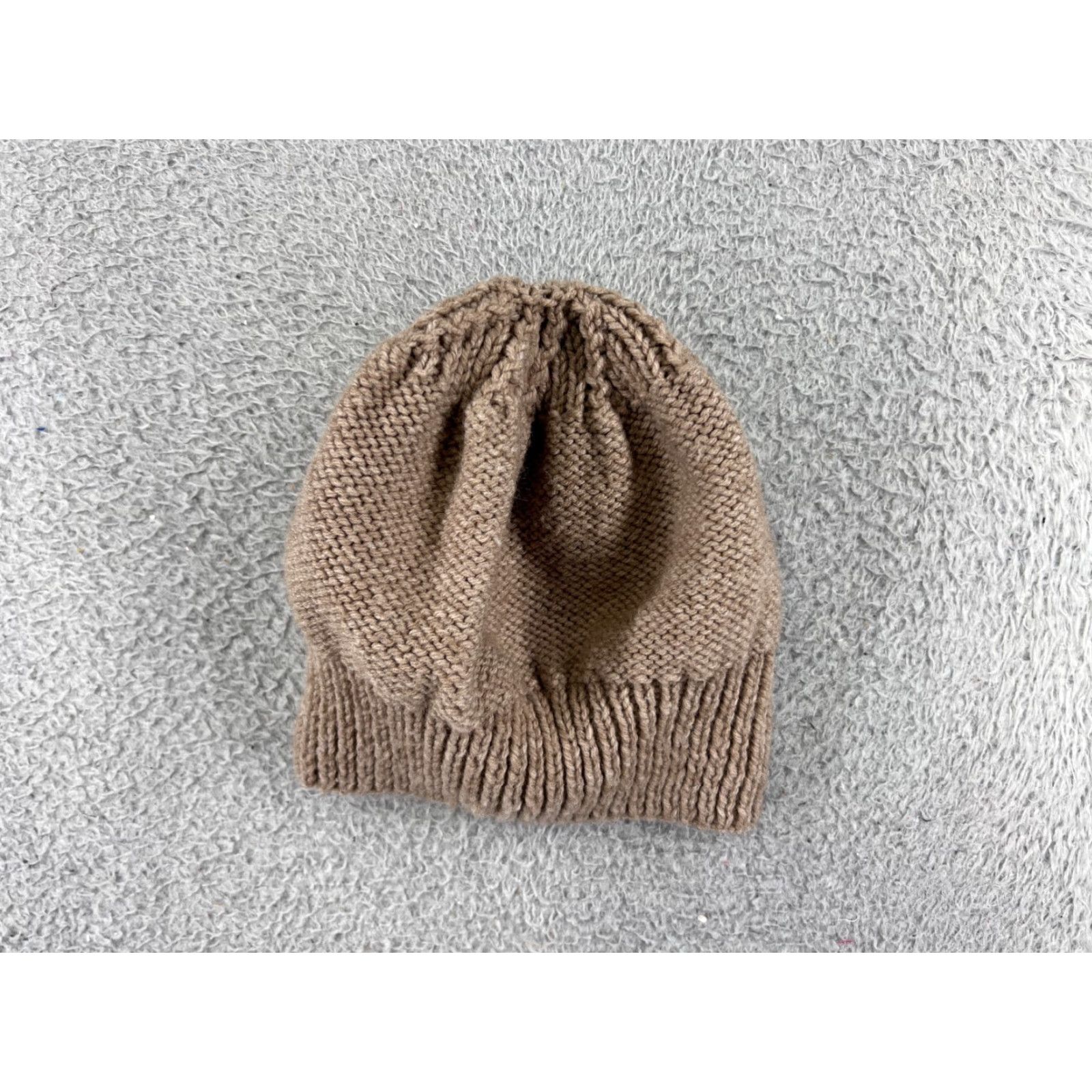 Vintage Vintage Beanie Womens Knit Acrylic Black Solid Ski Casual Winter Fall Spring Size ONE SIZE - 4 Thumbnail