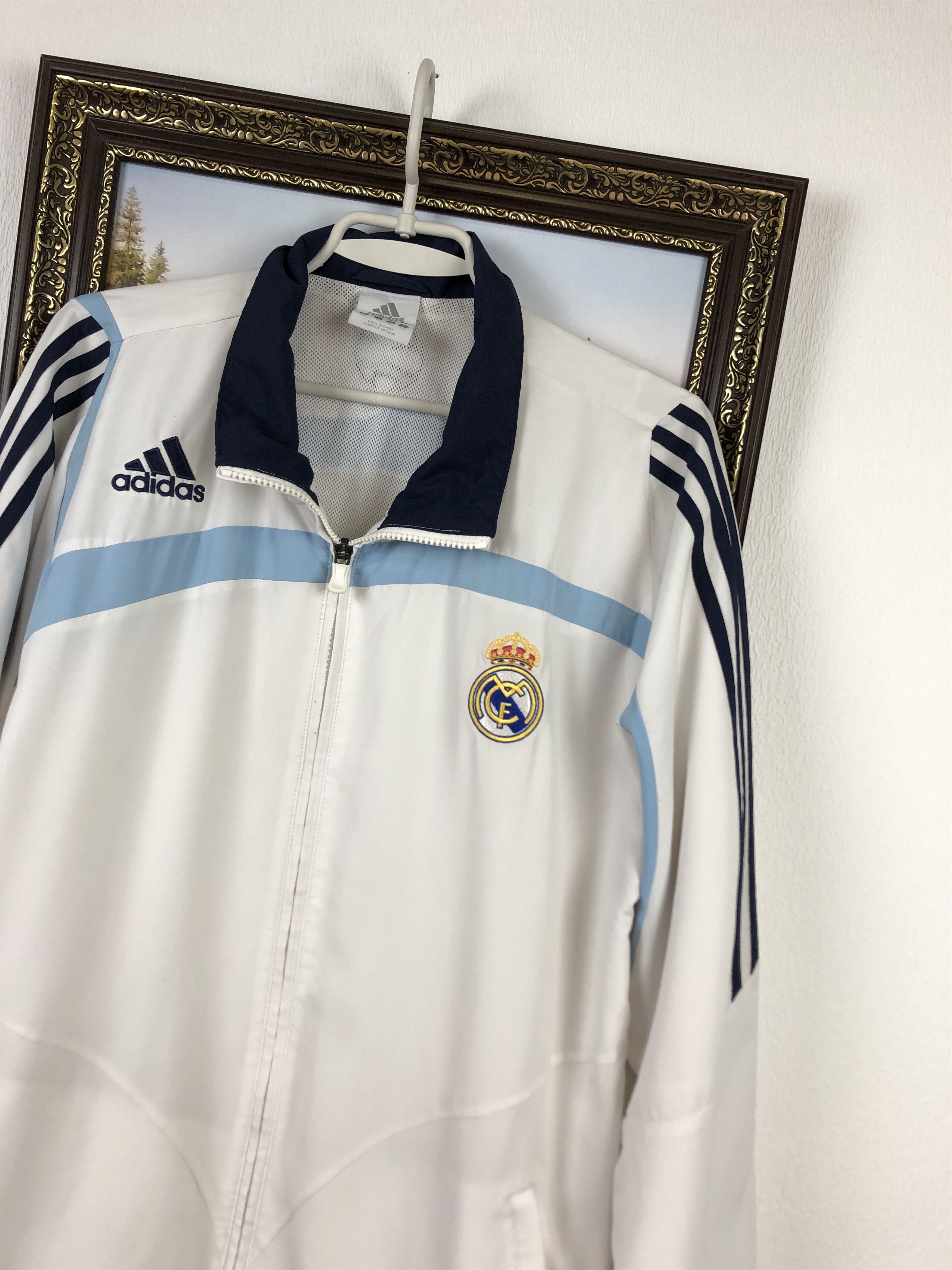 Adidas Vintage Real Madrid Football Jacket Soccer Track Top Rare Size US L / EU 52-54 / 3 - 4 Thumbnail