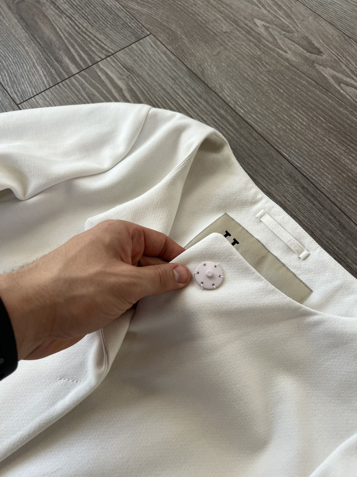Herno × Vintage ‼️Vintage Herno Luxury White Button Coat Jacket‼️ Size M / US 6-8 / IT 42-44 - 9 Thumbnail