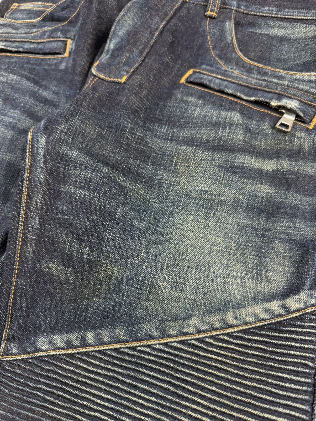 Balmain Balmain Biker Denim Size US 31 - 5 Thumbnail