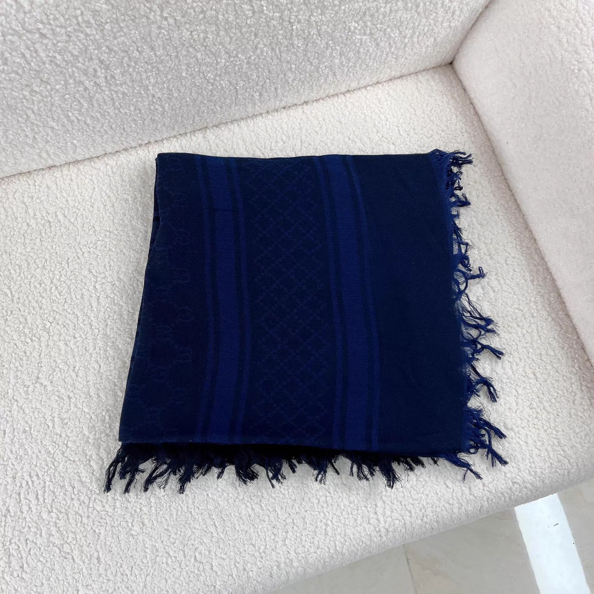 Gucci Gucci navy blue pre-owned scarf Size ONE SIZE - 1 Thumbnail