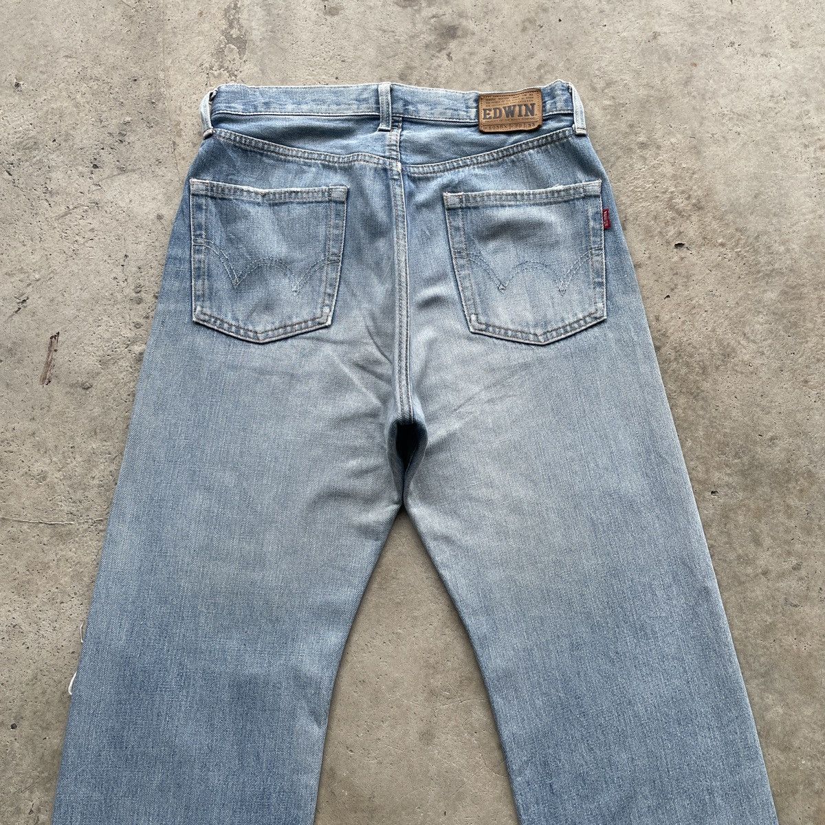 Japanese Brand Vintage Edwin 505 Distressed Denim Faded Jeans Pants W30 Size US 30 / EU 46 - 9 Thumbnail