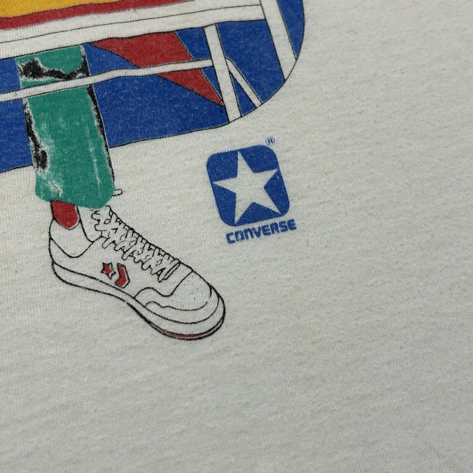 Converse × Vintage Vintage 1970s Converse The Doctor Dr J Julius Erving T Shirt Size US L / EU 52-54 / 3 - 4 Thumbnail