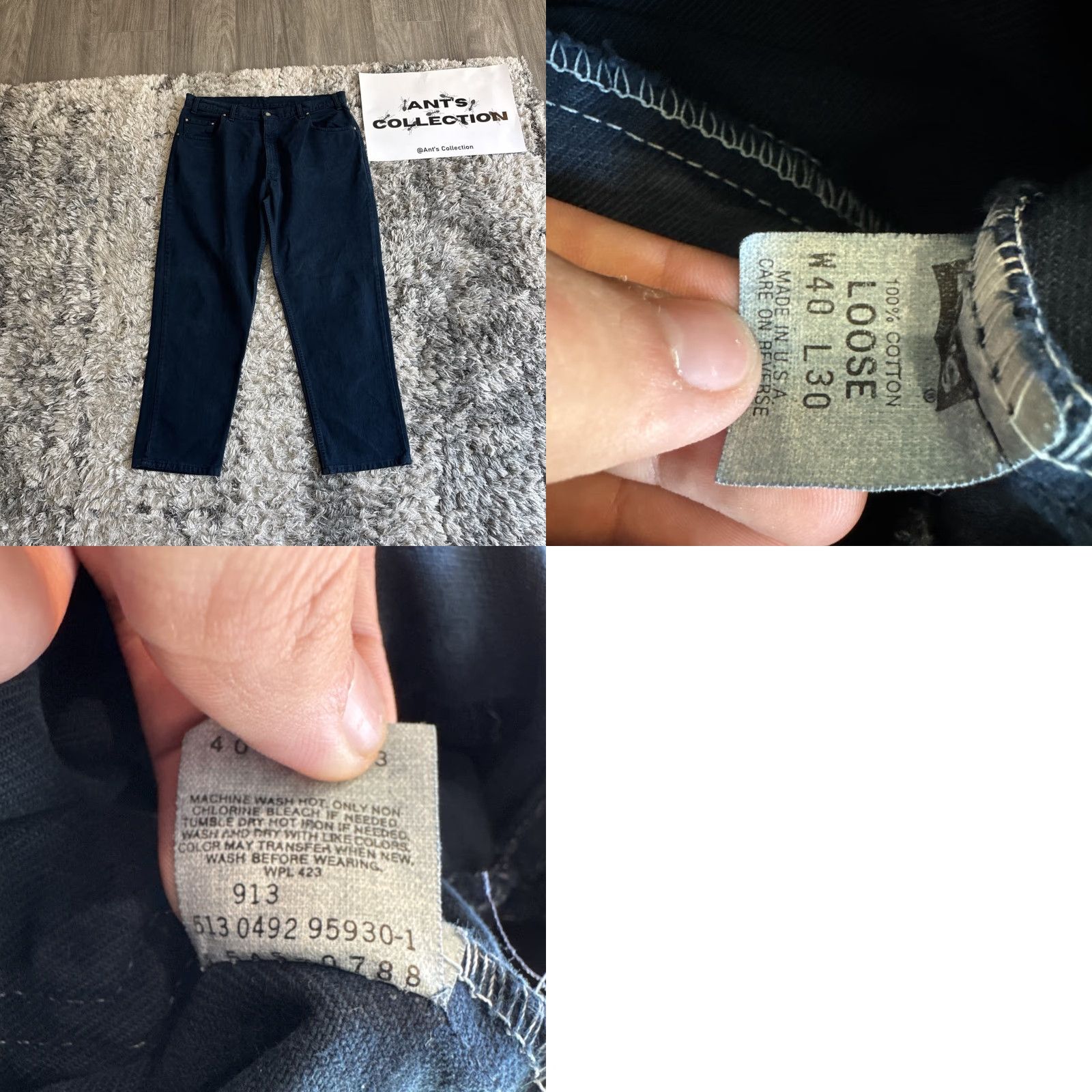 Levi's VINTAGE Levi’s 545 Loose Denim DYED Jeans Men’s 40x30 90s Y2K Blue Denim Jeans Mens Size US 40 / EU 56 - 8 Thumbnail