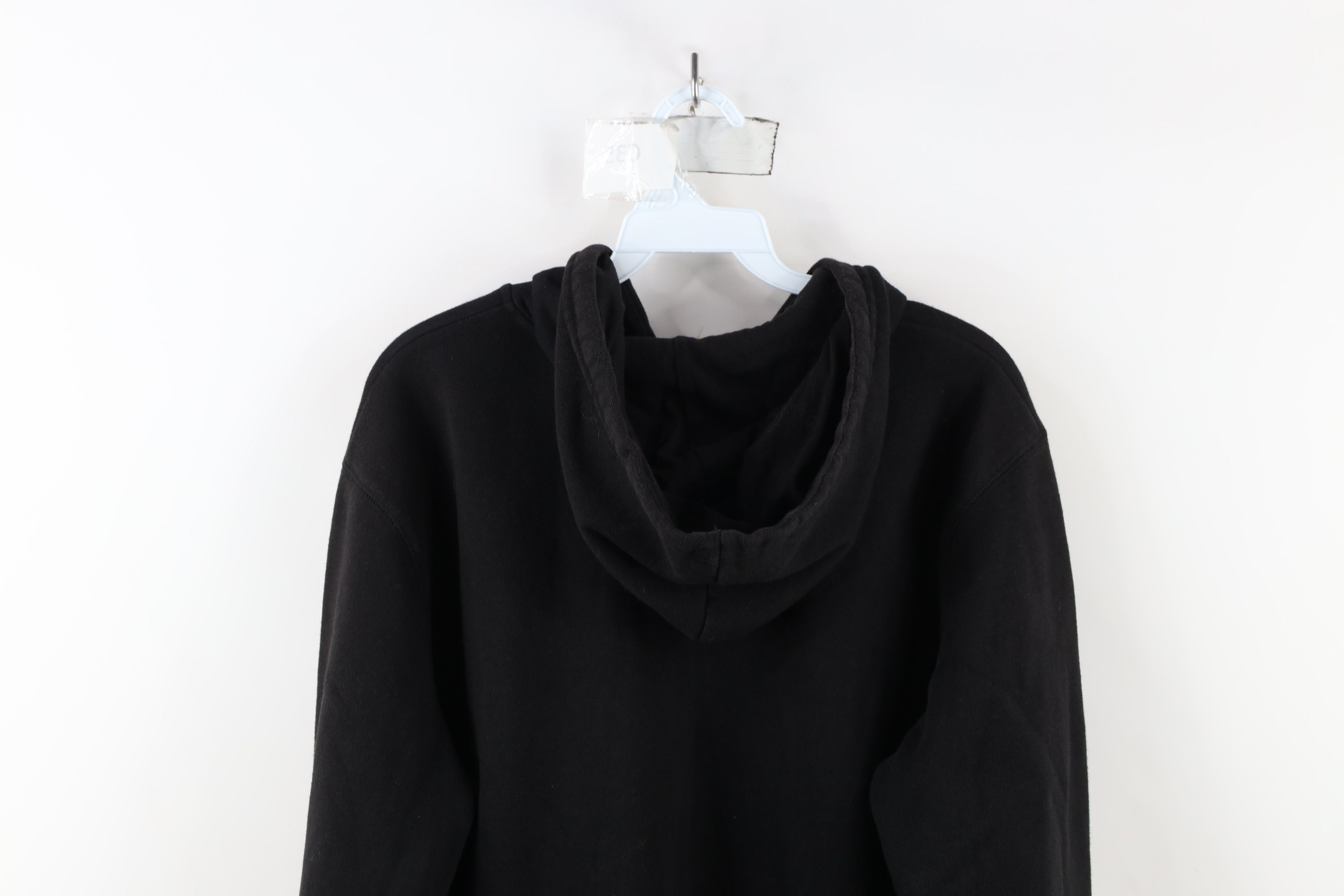 Vintage Vintage 90s Streetwear Full Zip Hoodie Sweatshirt Black Size L / US 10 / IT 46 - 13 Thumbnail