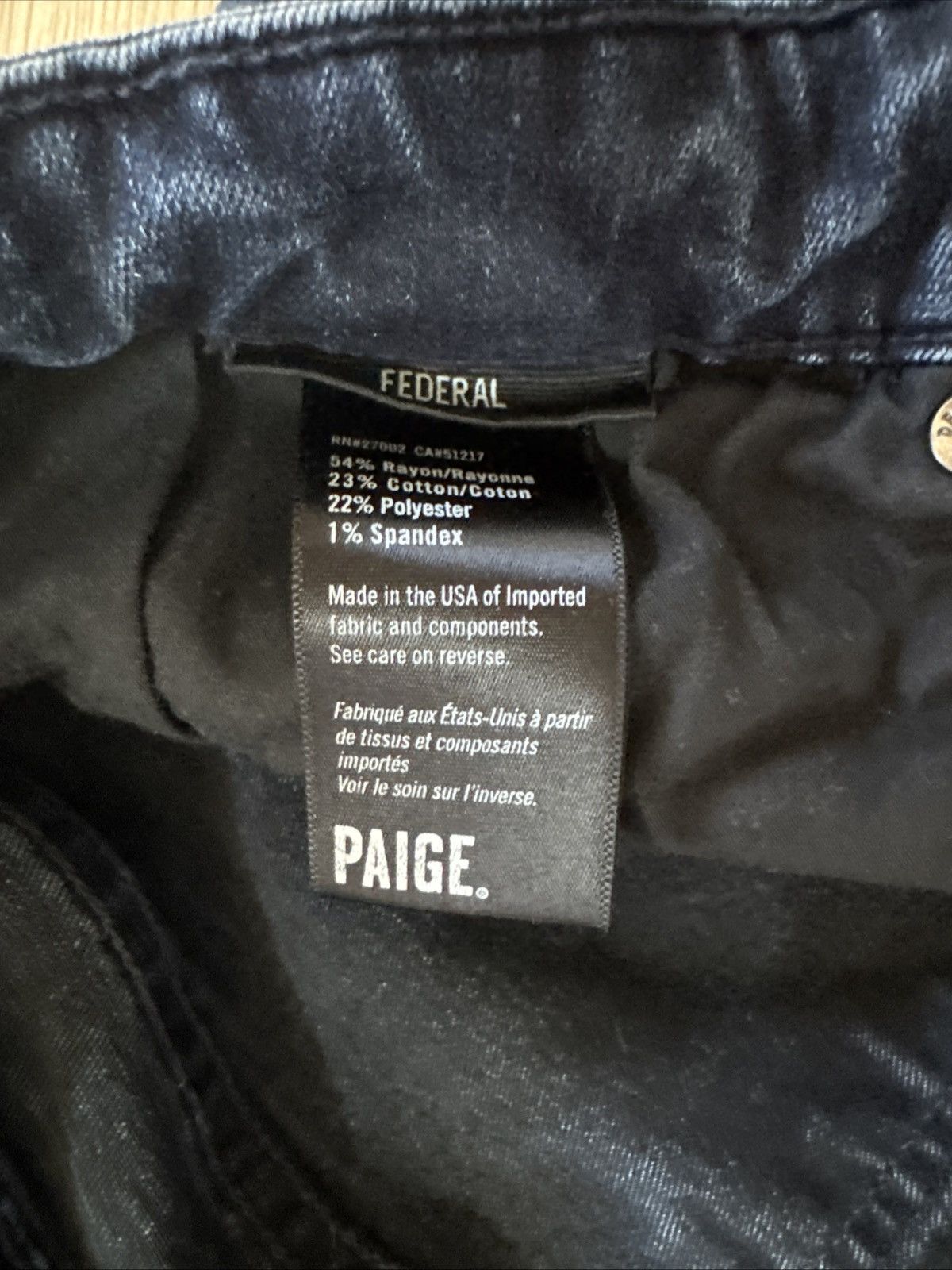 Paige Paige Men's Jeans Size 38 Federal Straight Size US 38 / EU 54 - 5 Thumbnail