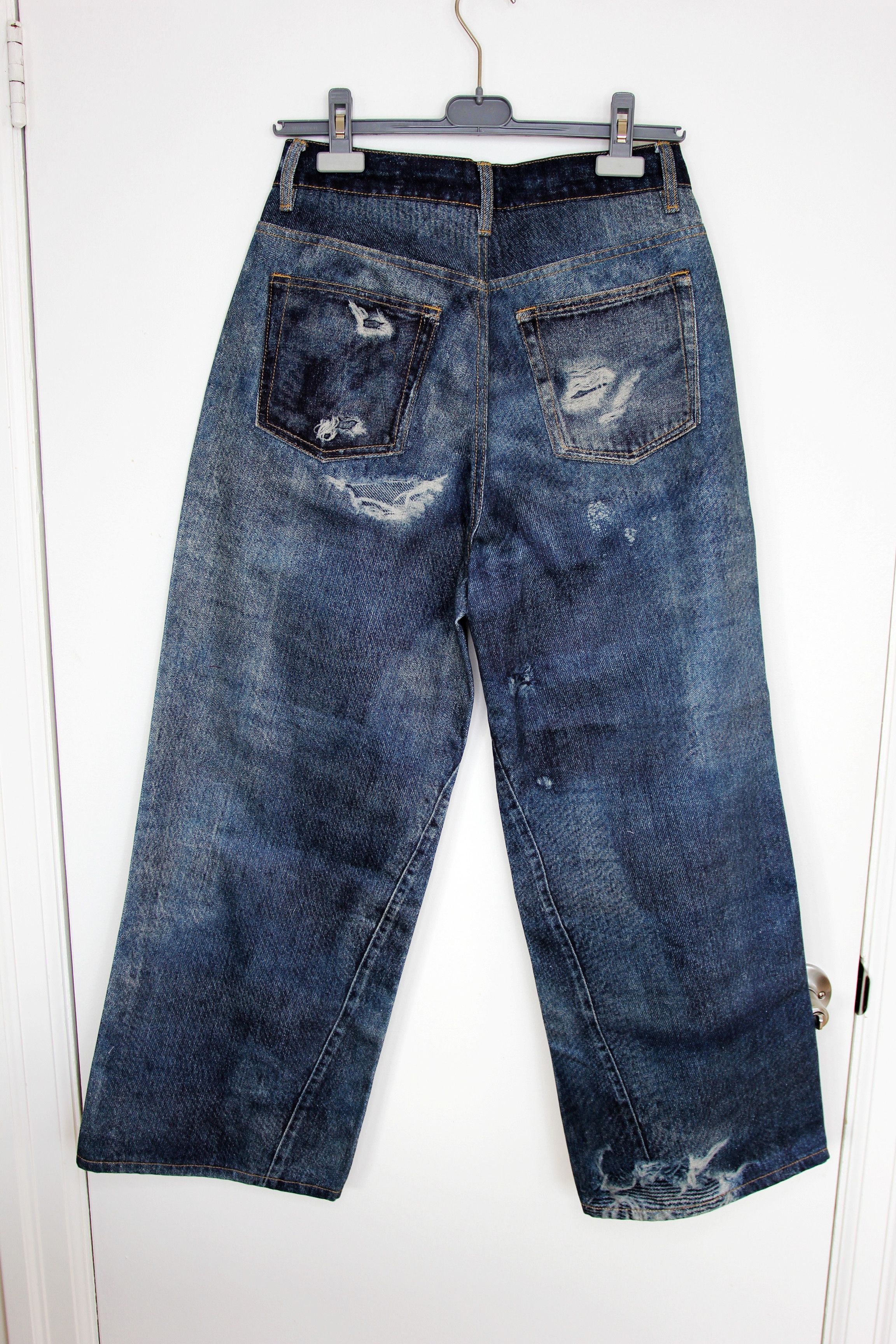 Other BNWT AW25 SENSEERA DISTRESSED-LOOK PRINTED DENIM JEANS S Size US 30 / EU 46 - 3 Thumbnail