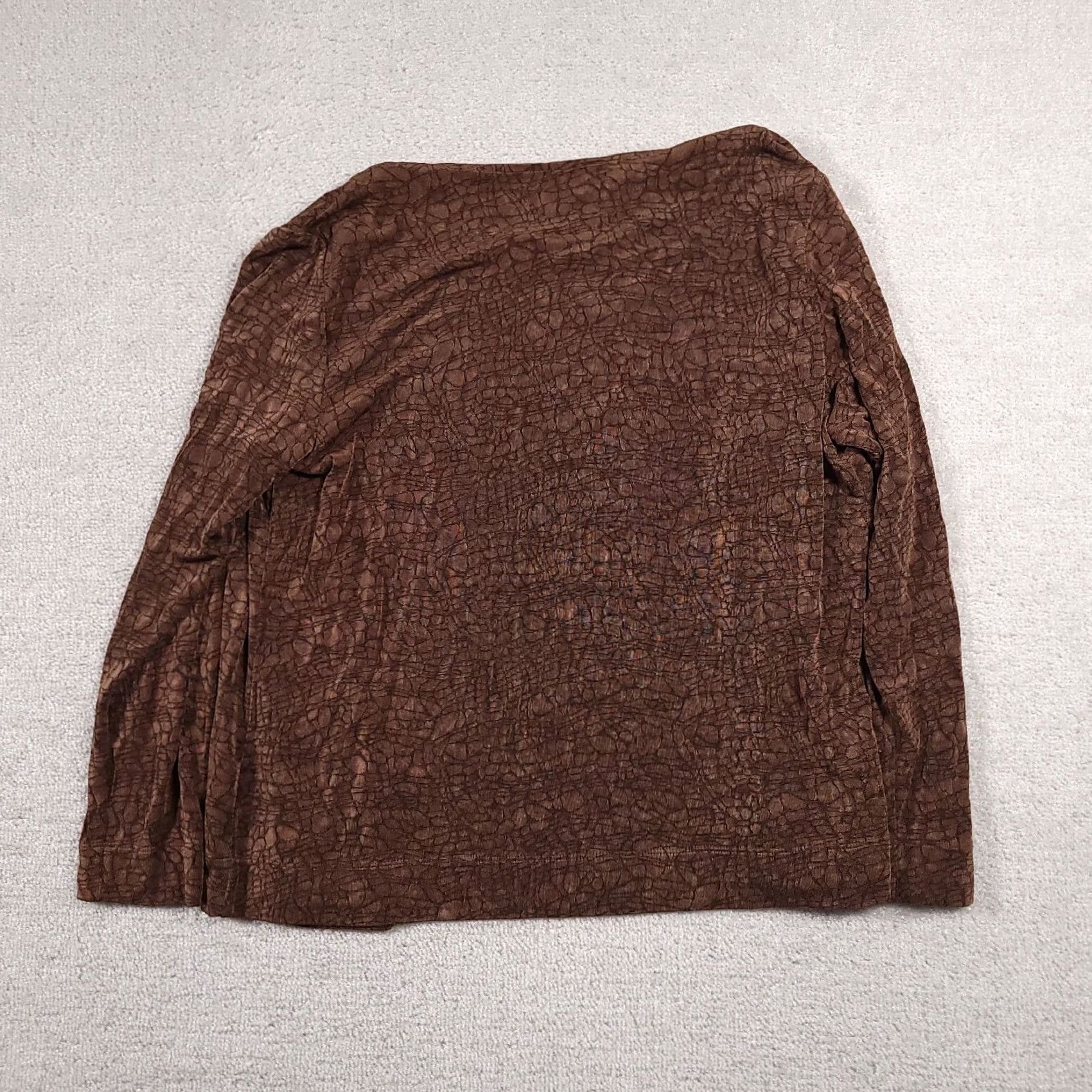 Vintage Vintage Chico'S Travelers Cardigan Womens 3 Brown Pattern Heavy Long Sleeve Open USA Size XS / US 0-2 / IT 36-38 - 6 Thumbnail