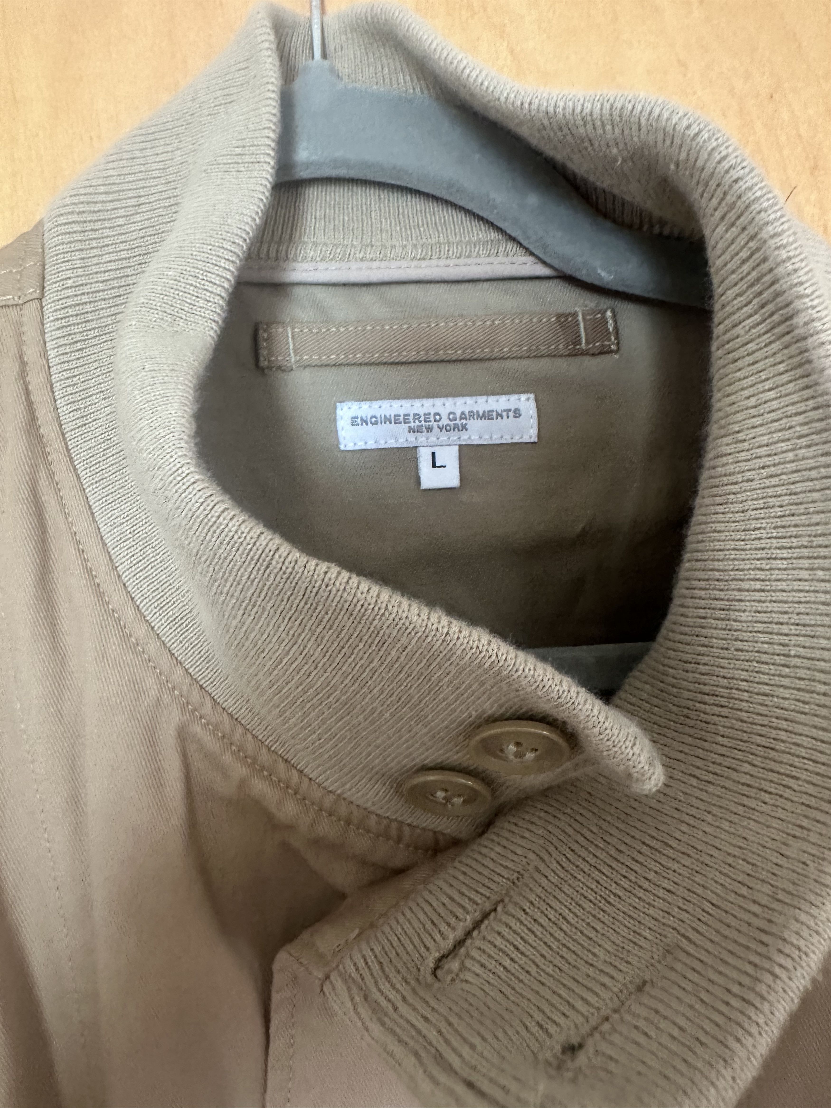 Engineered Garments A-1 Jacket - Khaki Animal Print Cotton Flat Twill Size US L / EU 52-54 / 3 - 2 Thumbnail