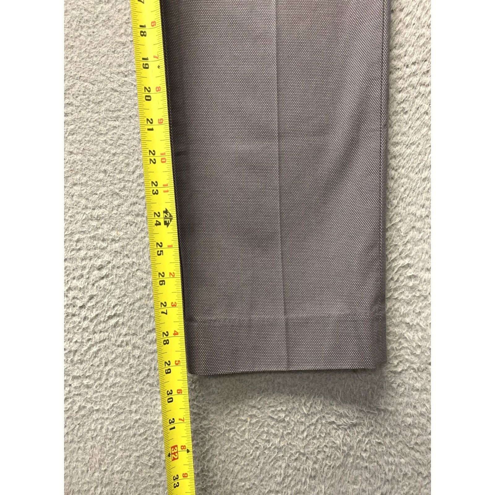 Banana Republic Banana Republic Dress Pants Mens 30x30 Slim Fit Cotton Gray Button Zip Flat Front Straight Leg Workwear Casual 30 in Inseam Mens Size US 30 / EU 46 - 5 Thumbnail