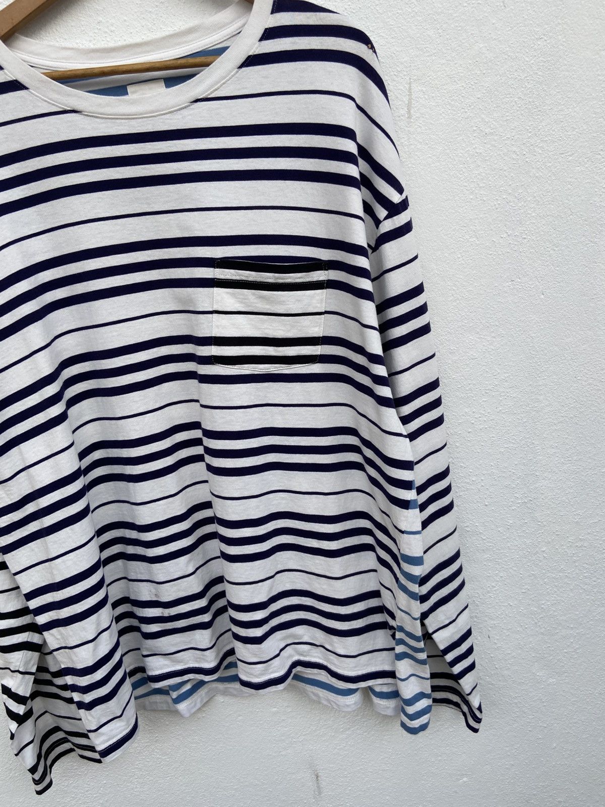Japanese Brand Yesterday Tomorrow t shirt stripes long sleeve Size US XL / EU 56 / 4 - 4 Thumbnail