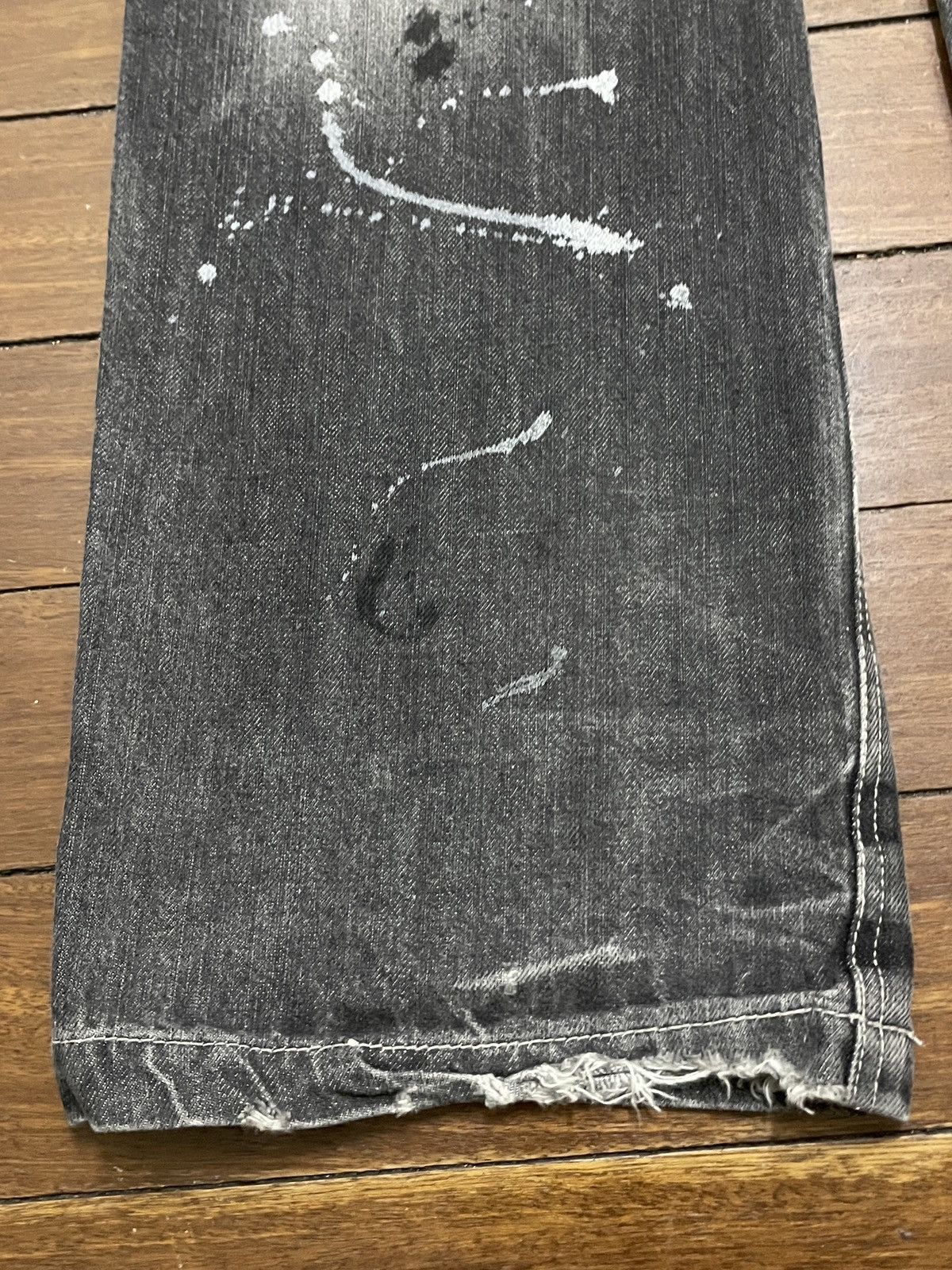 LOWBOX Very Rare Vintage Japanese Brand Lowbox Painting Jeans 1990a Size US 35 - 7 Thumbnail