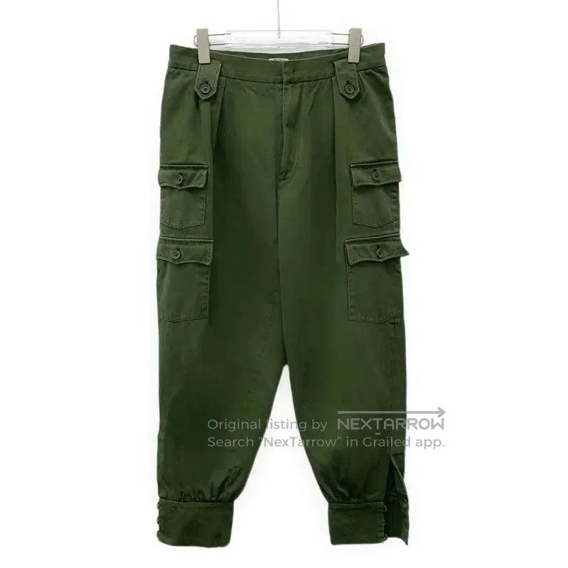Miu Miu Miu Miu Green Cotton Casual Pants for Women . Size 28" / US 6 / IT 42 - 1 Thumbnail