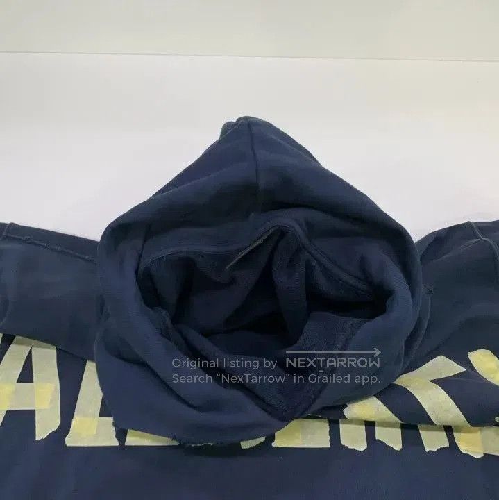 Balenciaga Balenciaga SS24 Logo Hoodie in Deep Blue. Size US XS / EU 42 / 0 - 4 Thumbnail