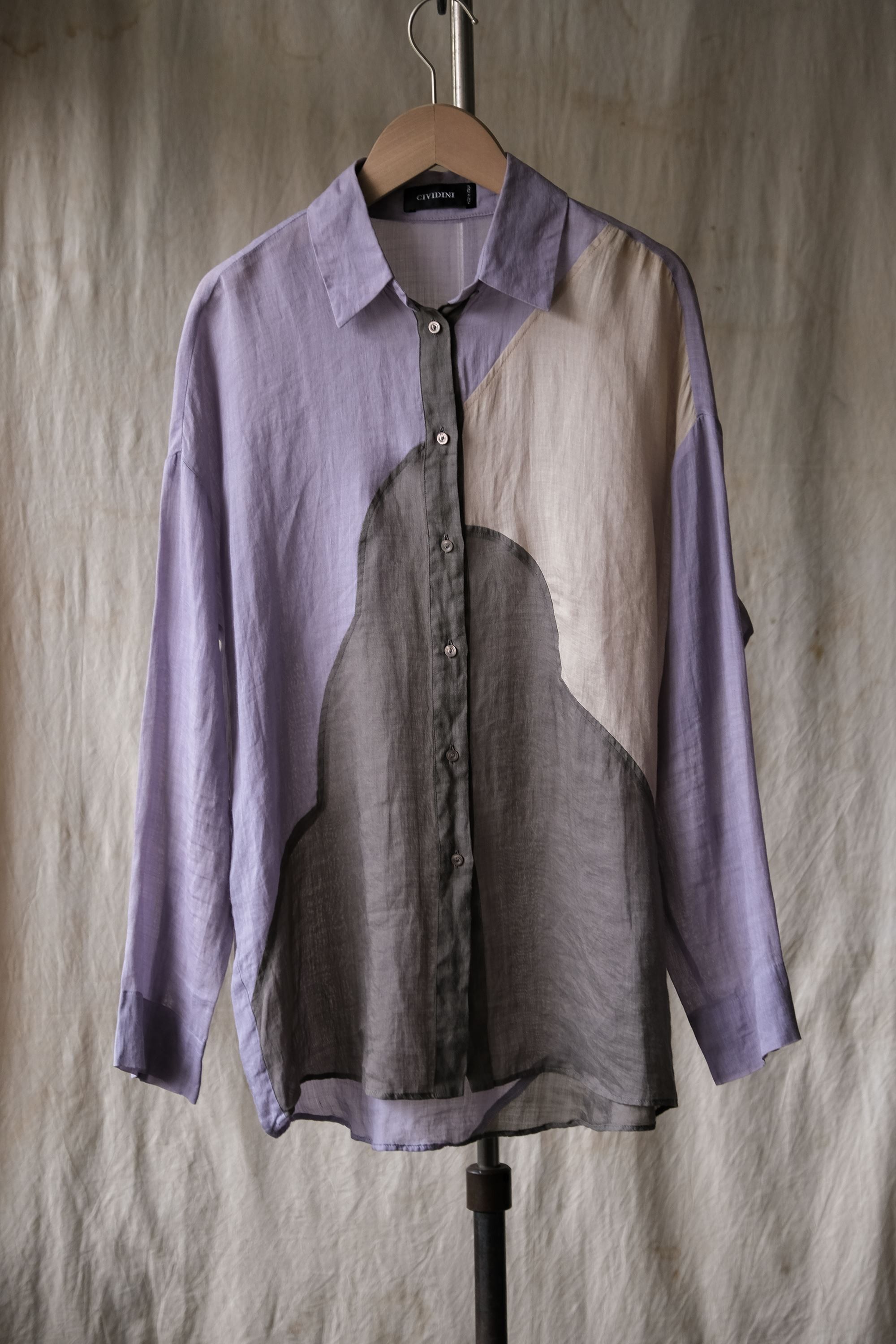 Designer CIVIDINI Stitch Panel Shirt Size M / US 6-8 / IT 42-44 - 1 Thumbnail