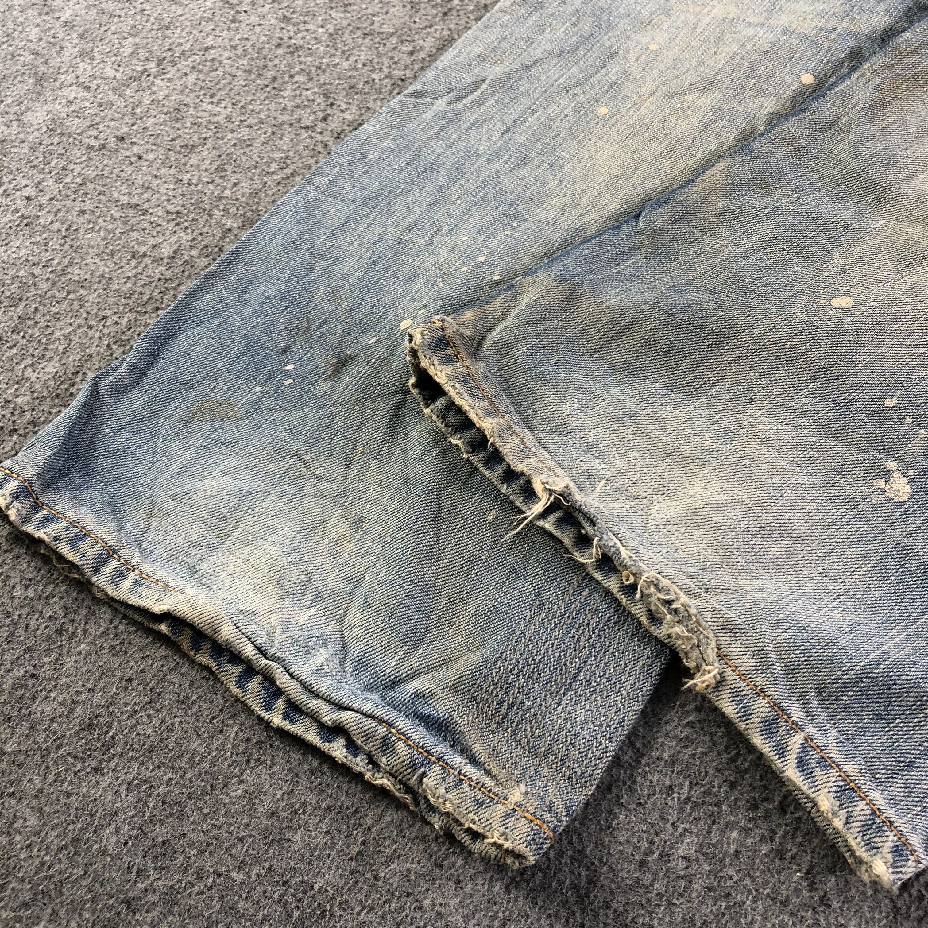 Japanese Brand Vintage Purple & Yellow Redline Jeans-J3846 Size US 32 / EU 48 - 6 Thumbnail