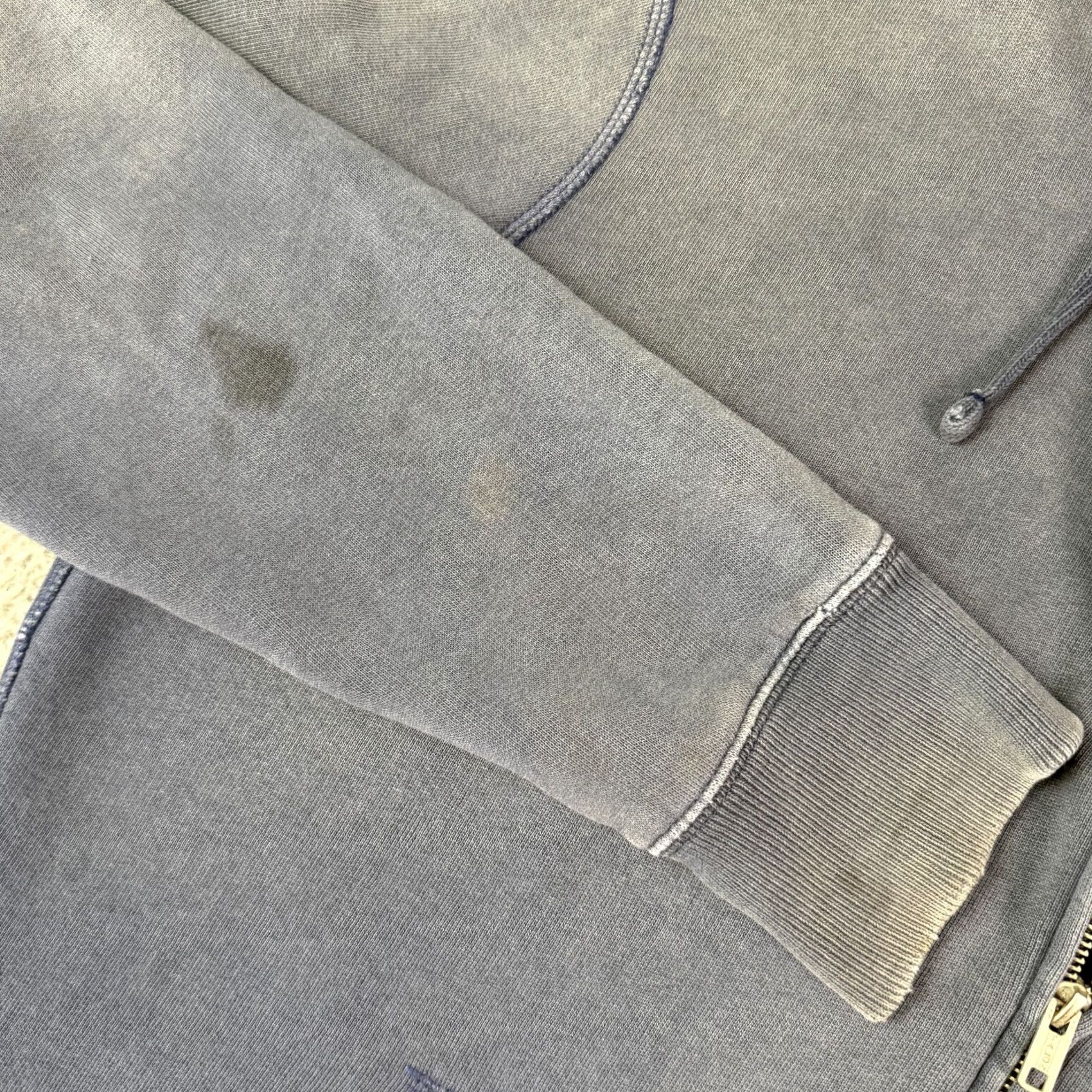 Polo Ralph Lauren VINTAGE Polo Ralph Lauren Hoodie Mens M Blue Faded Thrashed Distressed Boxy Zip Size US M / EU 48-50 / 2 - 3 Thumbnail