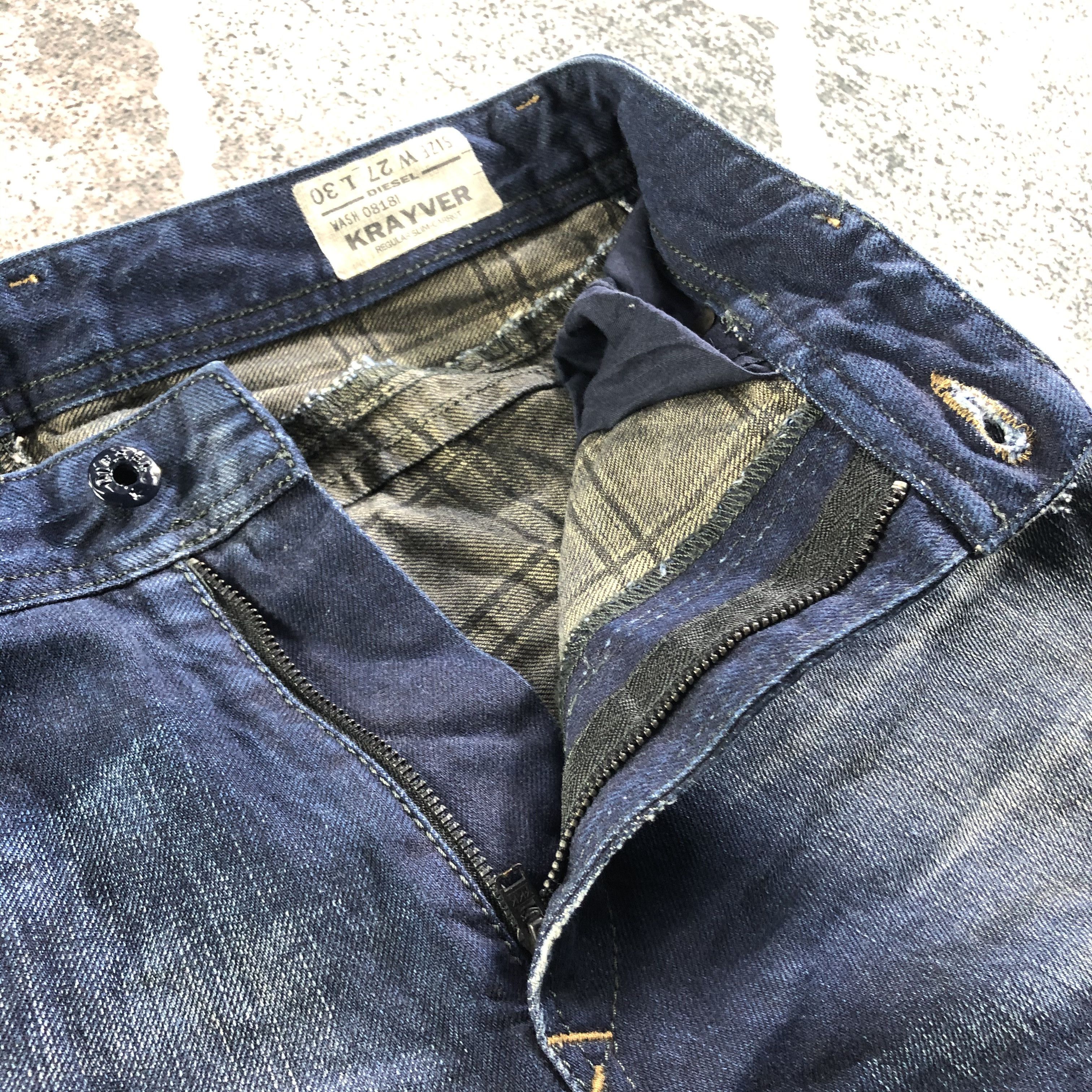 Diesel Diesel Krayver Jeans Destroyed Denim KJ2411 Size US 27 - 8 Thumbnail