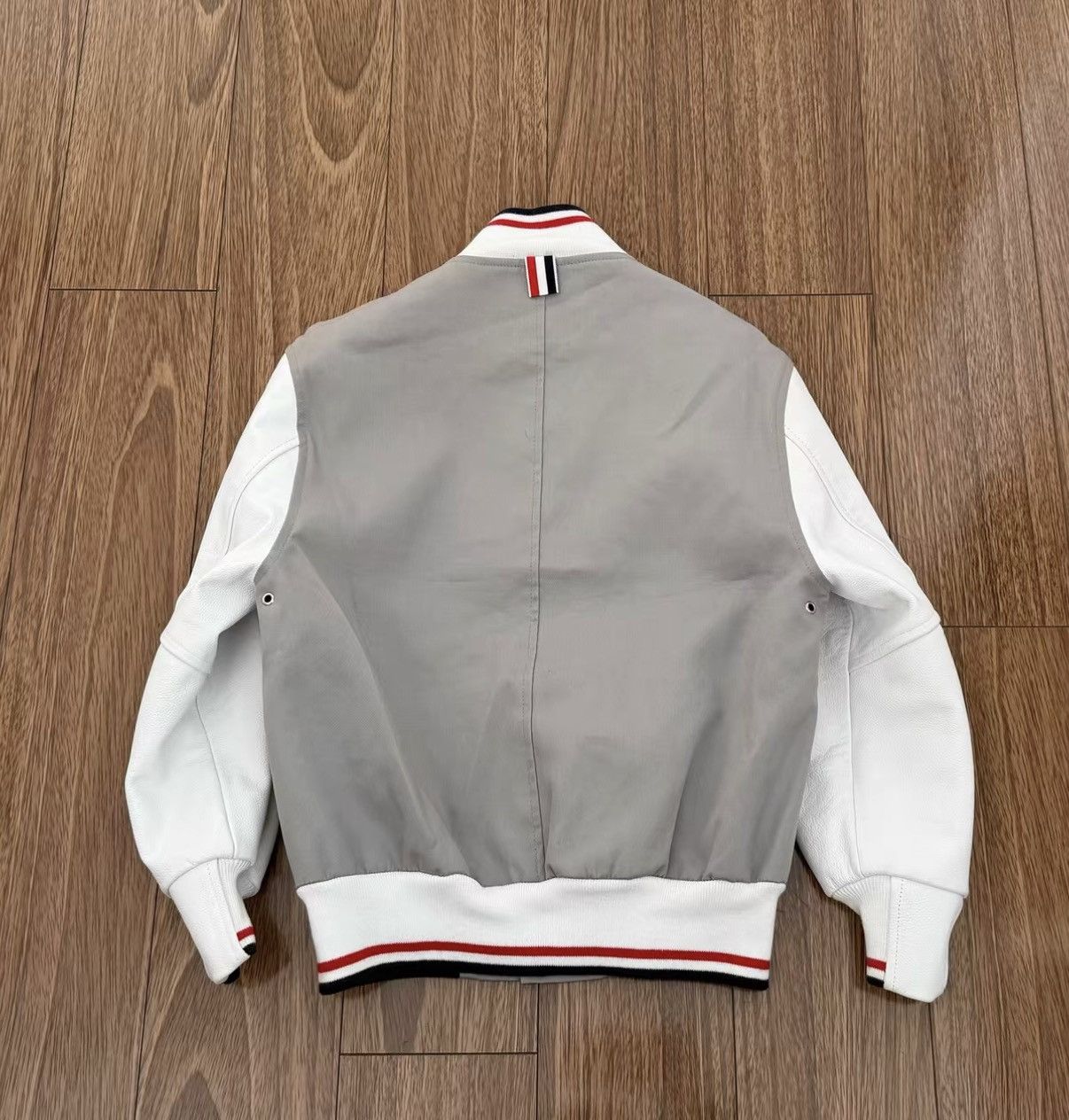 Thom Browne THOM BROWNE Leather Sleeve Combo Jacket Size US XS / EU 42 / 0 - 2 Thumbnail
