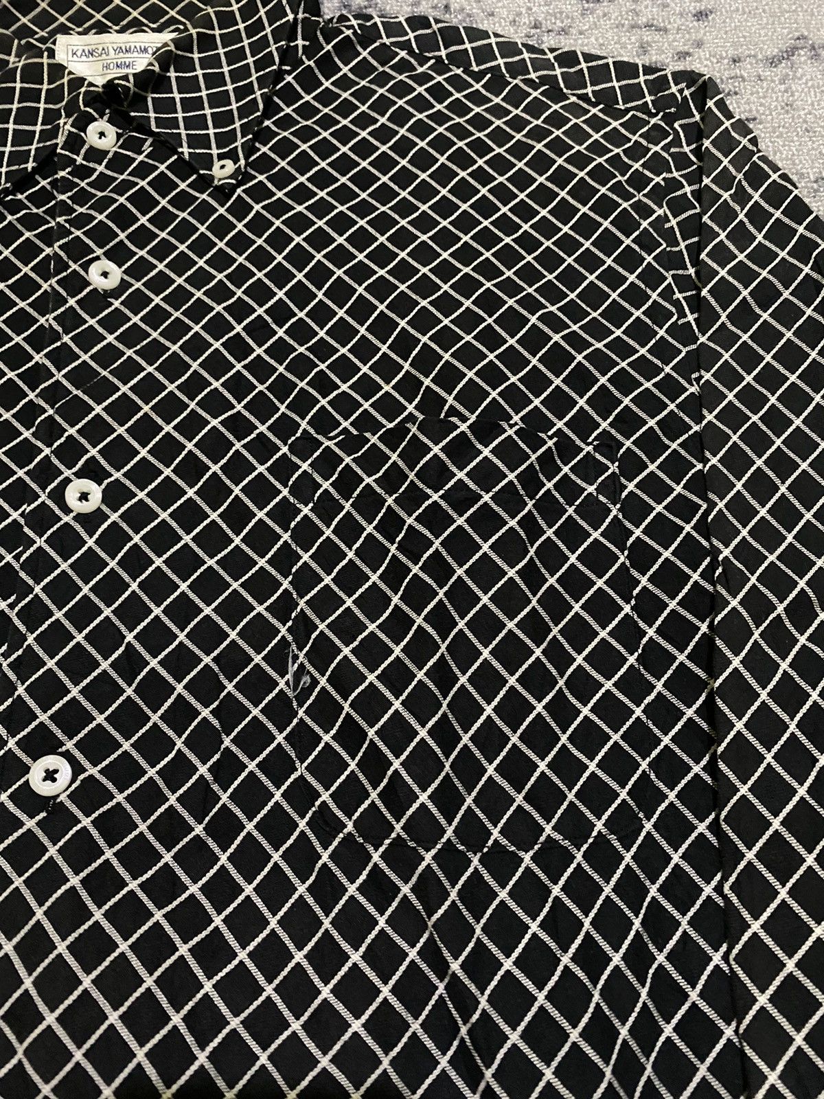 Beauty Beast × Japanese Brand × Tornado Mart Kansai Yamamoto plaid long Shirt Size US L / EU 52-54 / 3 - 2 Thumbnail
