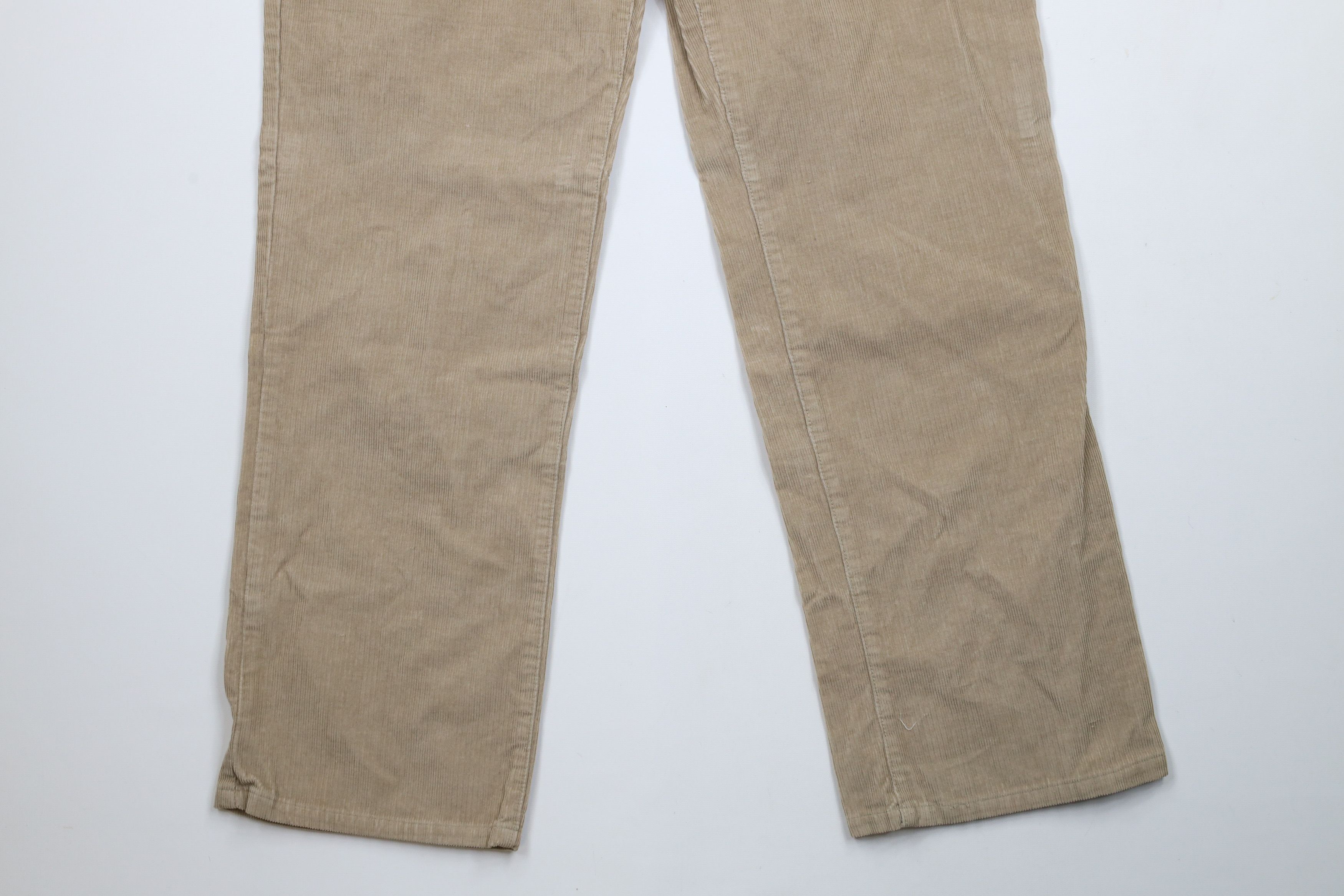 Vintage Vintage 90s Streetwear Wide Leg Corduroy Chino Pants Beige Size US 34 / EU 50 - 4 Thumbnail