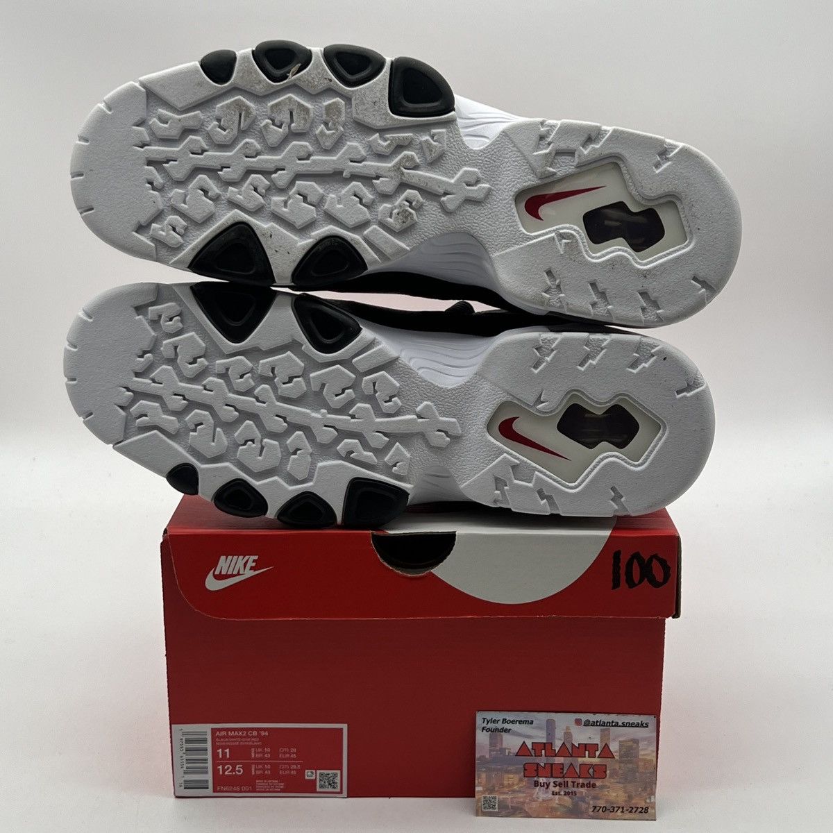 Jordan Brand Nike air max 2 black gym red Size US 11 / EU 44 - 8 Thumbnail