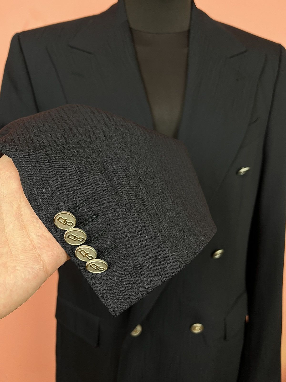Dolce & Gabbana Dolce & Gabbana Double-Breasted blazer tuxedo luxury tree Size 50R - 8 Thumbnail