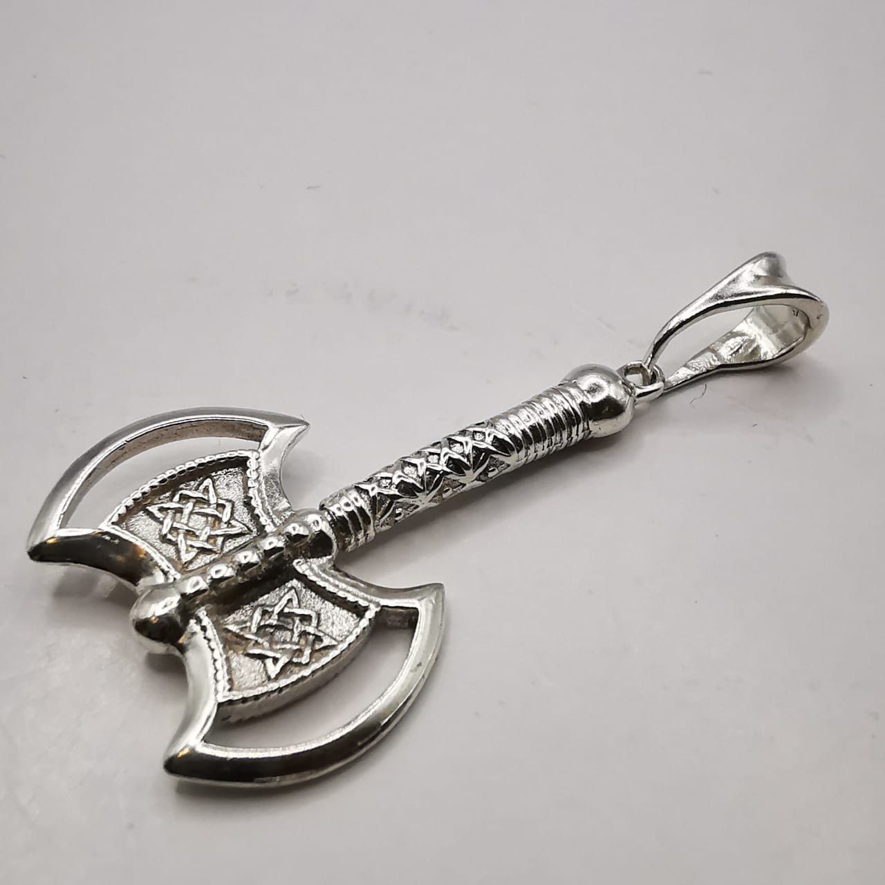 Sterling Silver Vintage Pendant "Perun's Axe " made of 925 silver 4,23g Size ONE SIZE - 2 Thumbnail