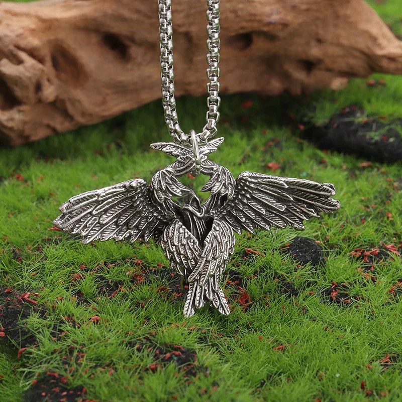 Jewelry Gothic Mysterious Angel Wings Pendant Necklace Size ONE SIZE - 1 Thumbnail