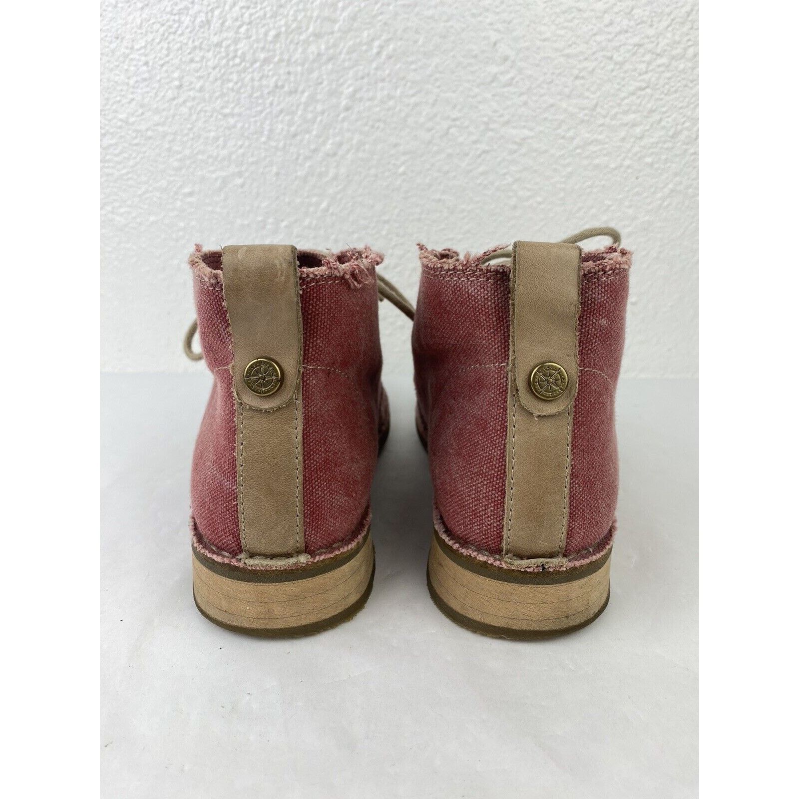Other Bussola Sevilla Canvas Chukka Raw Fringed Ankle Boots 38 Size US 8 / IT 38 - 3 Thumbnail