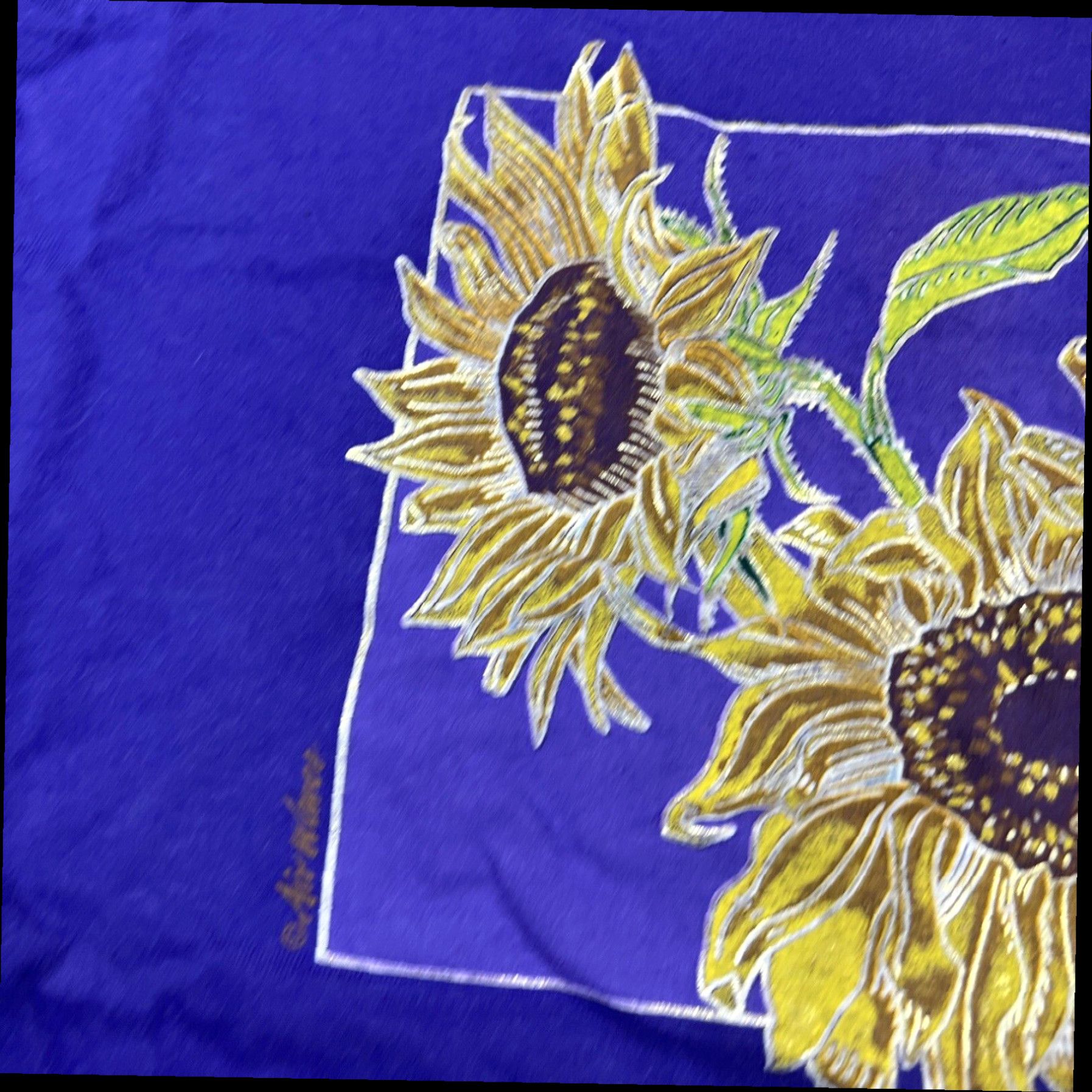 Hanes Vintage 90s Shirt Size Large Short Sleeve Sunflower Purple Size L / US 10 / IT 46 - 3 Thumbnail